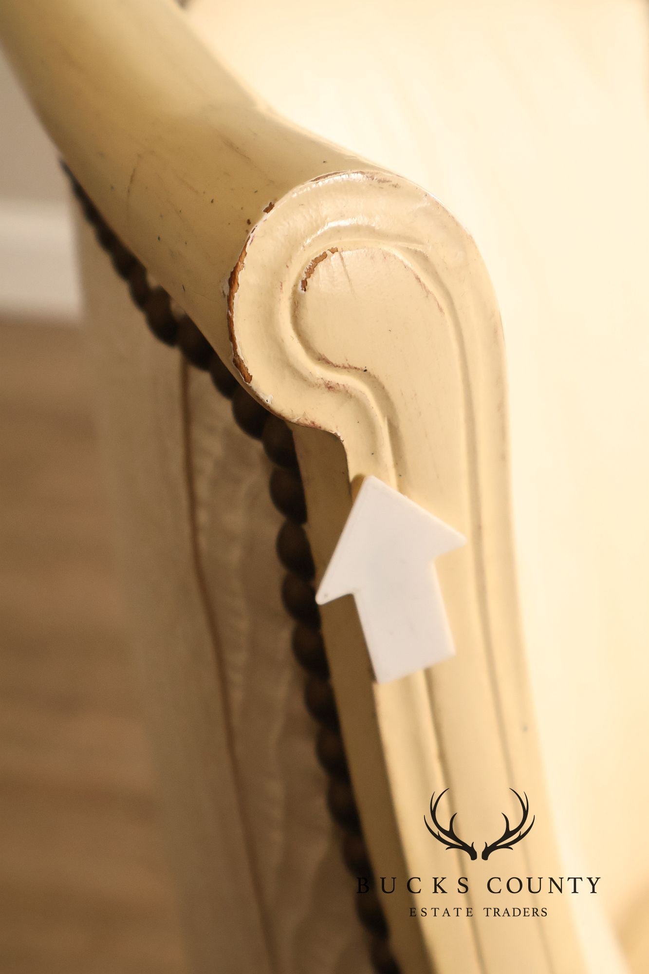 Henredon French Directoire Style Painted Armchair