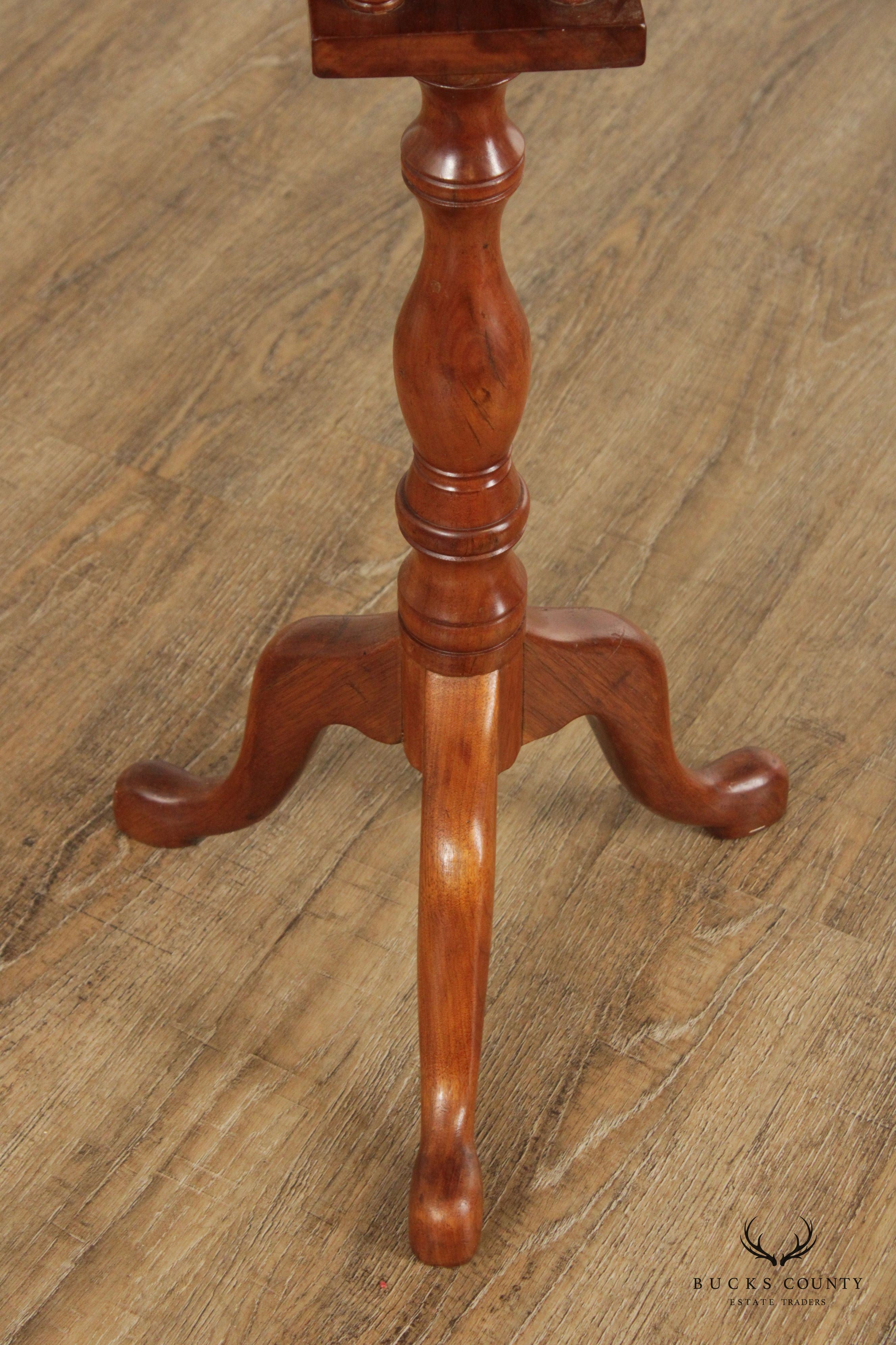 Bench Made Queen Anne Style Walnut Tilt-Top Table