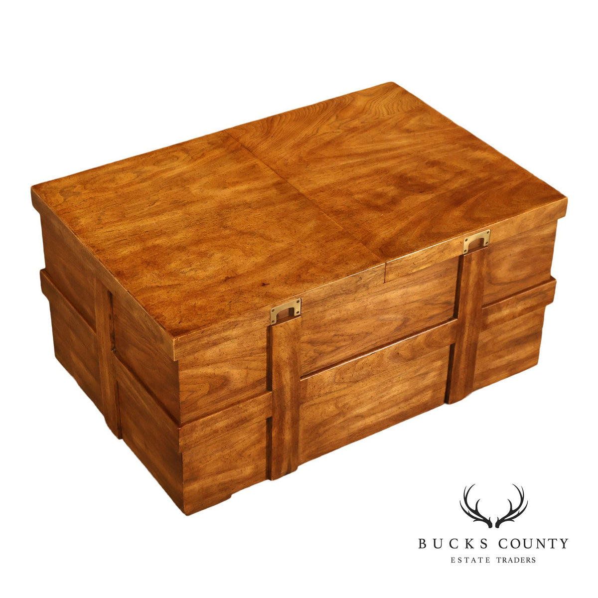 Drexel 'Woodbriar' Campaign Style Coffee Table