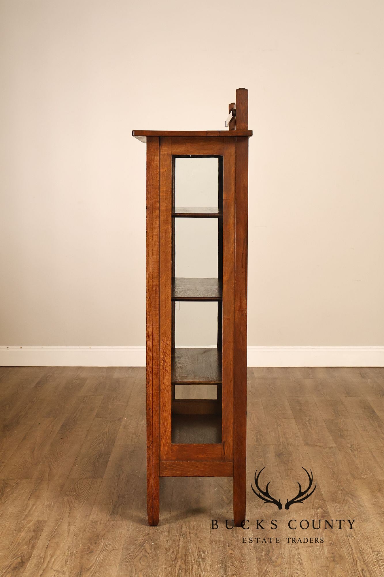 Stickley Brothers Antique Mission Oak Display China Cabinet