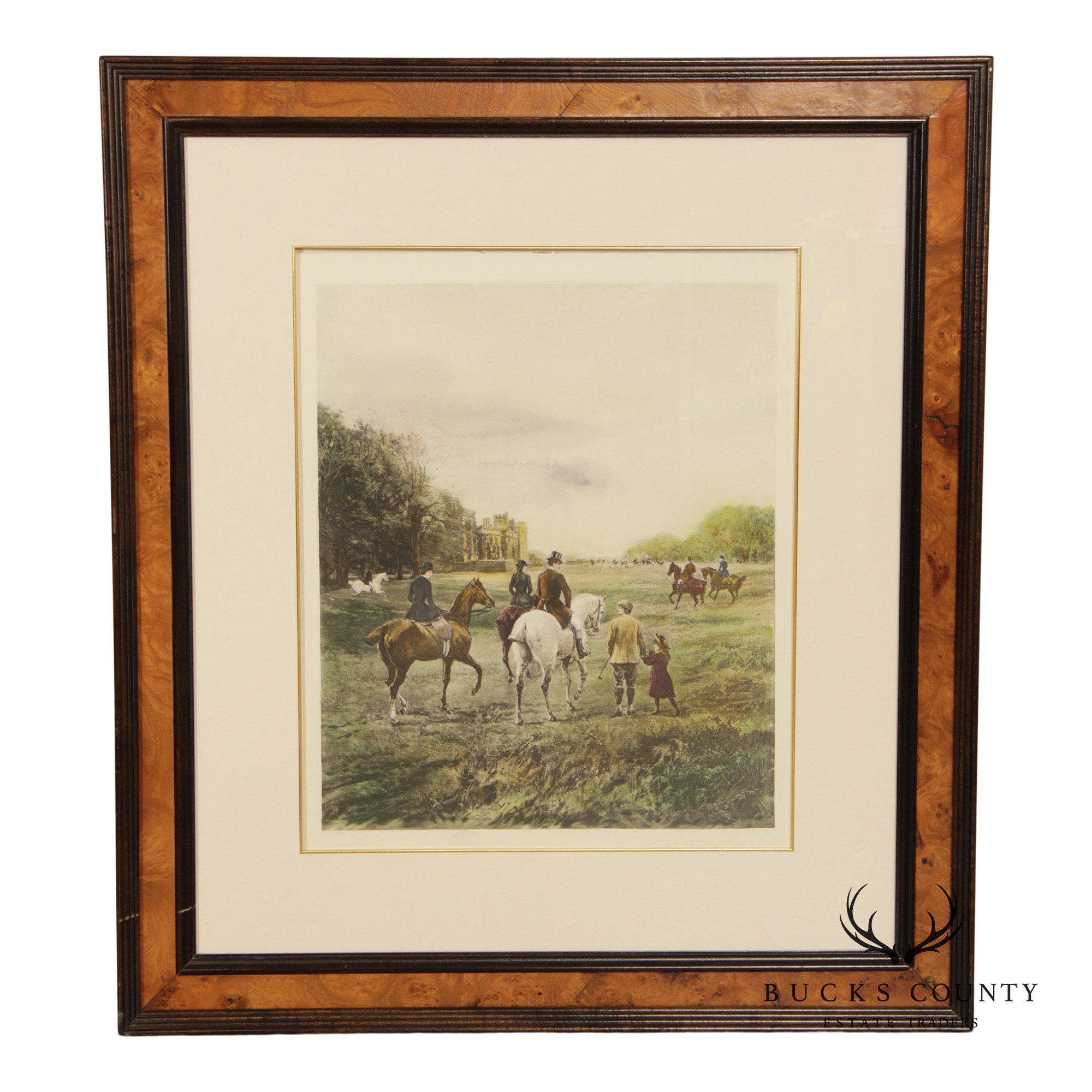 Heywood Hardy Framed Fox Hunt Print, 'Going to the Meet'