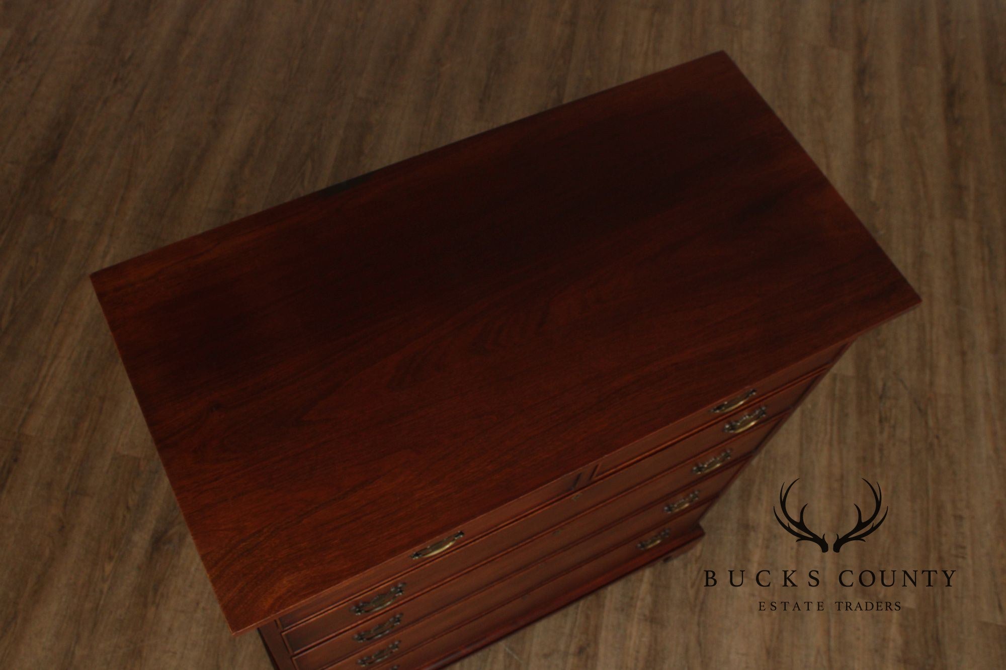 Craftique Chippendale Style Mahogany Tall Chest