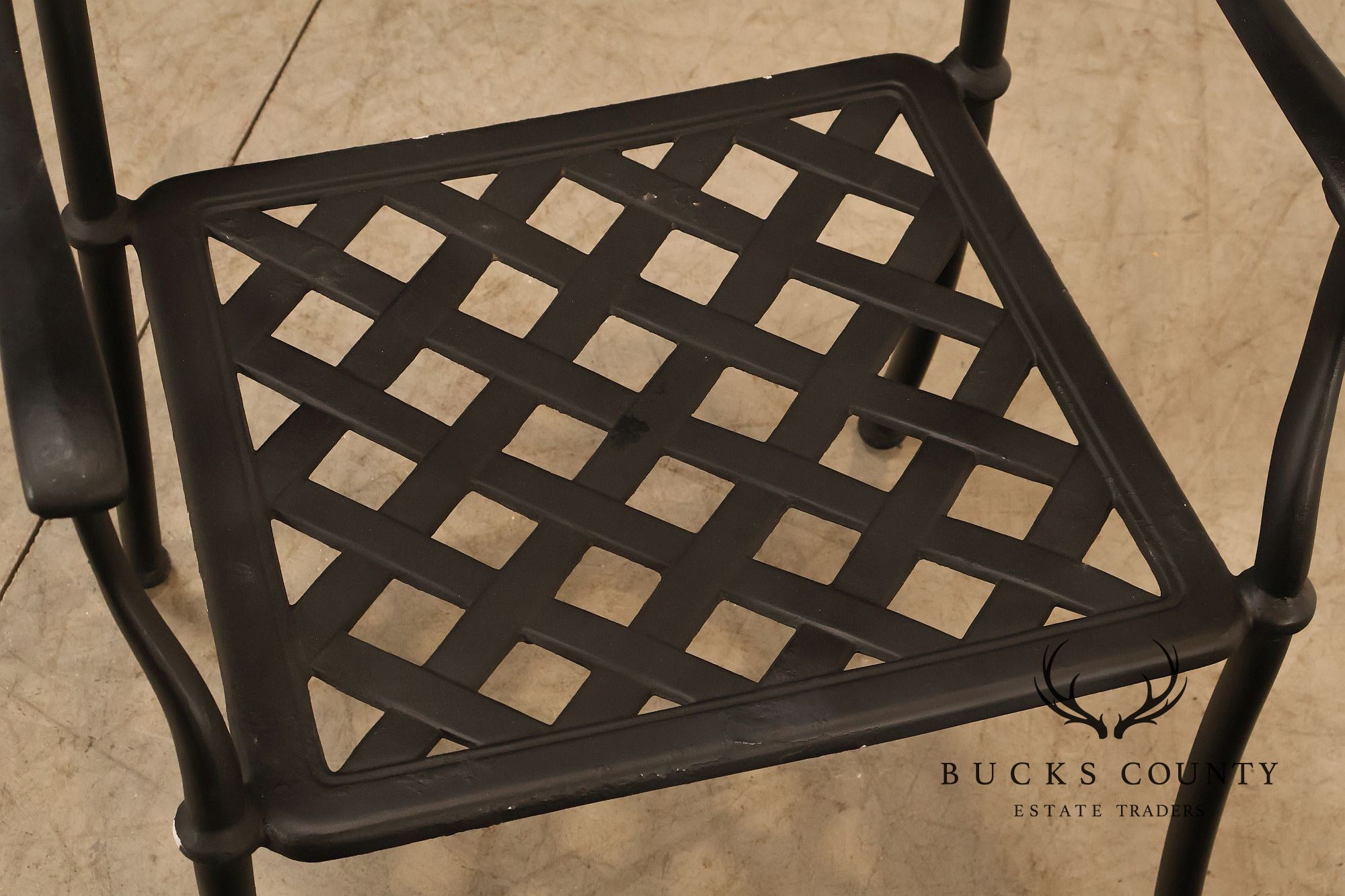 Hanamint Set Of 6 Cast Aluminum Patio Dining Chairs