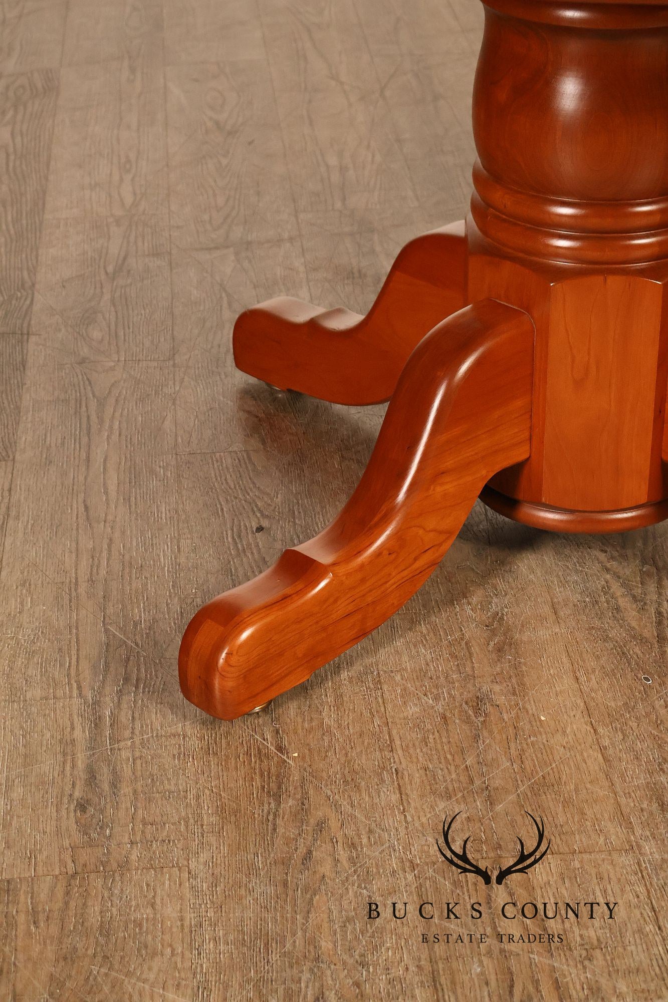 Amish Made Cherry Dining Table With Four Leaves