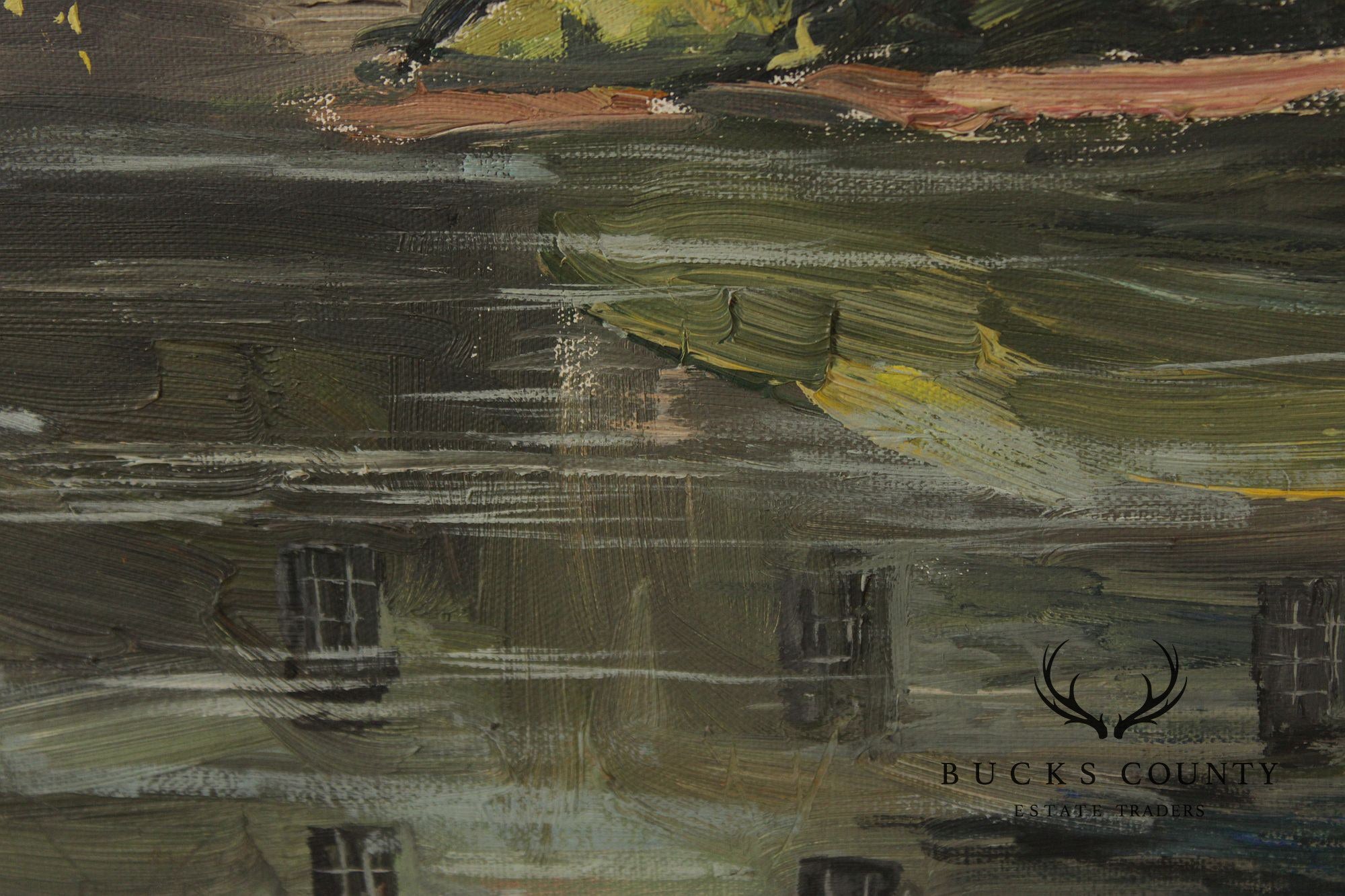 Harry Martin Book Pennsylvania Impressionist Oil Painting, Mill Pond