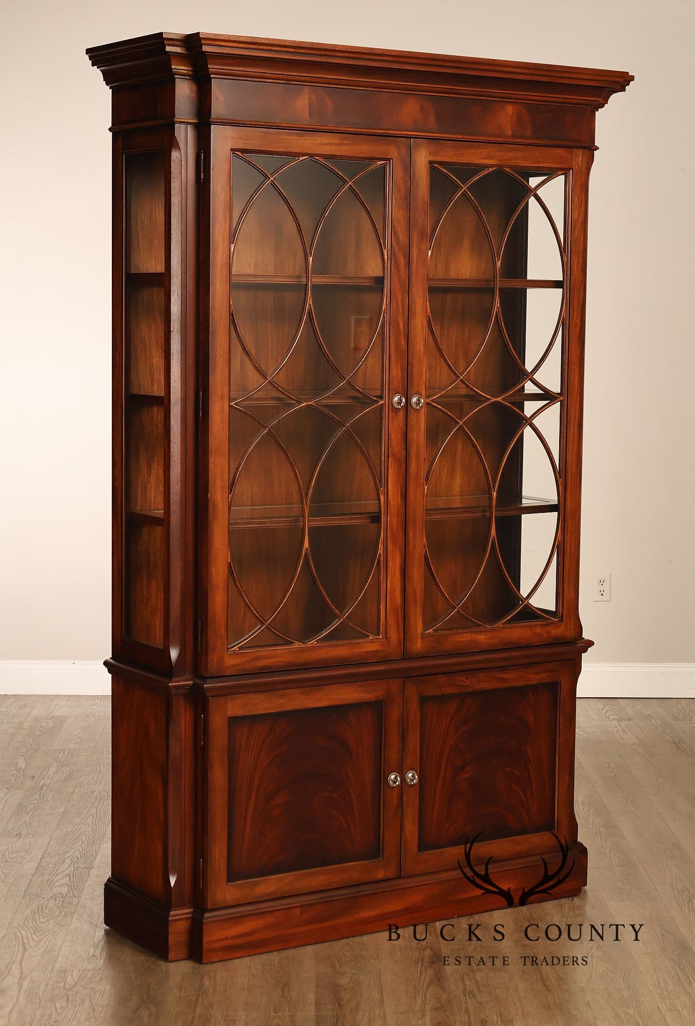 Ethan Allen Newport Collection Mahogany China Cabinet