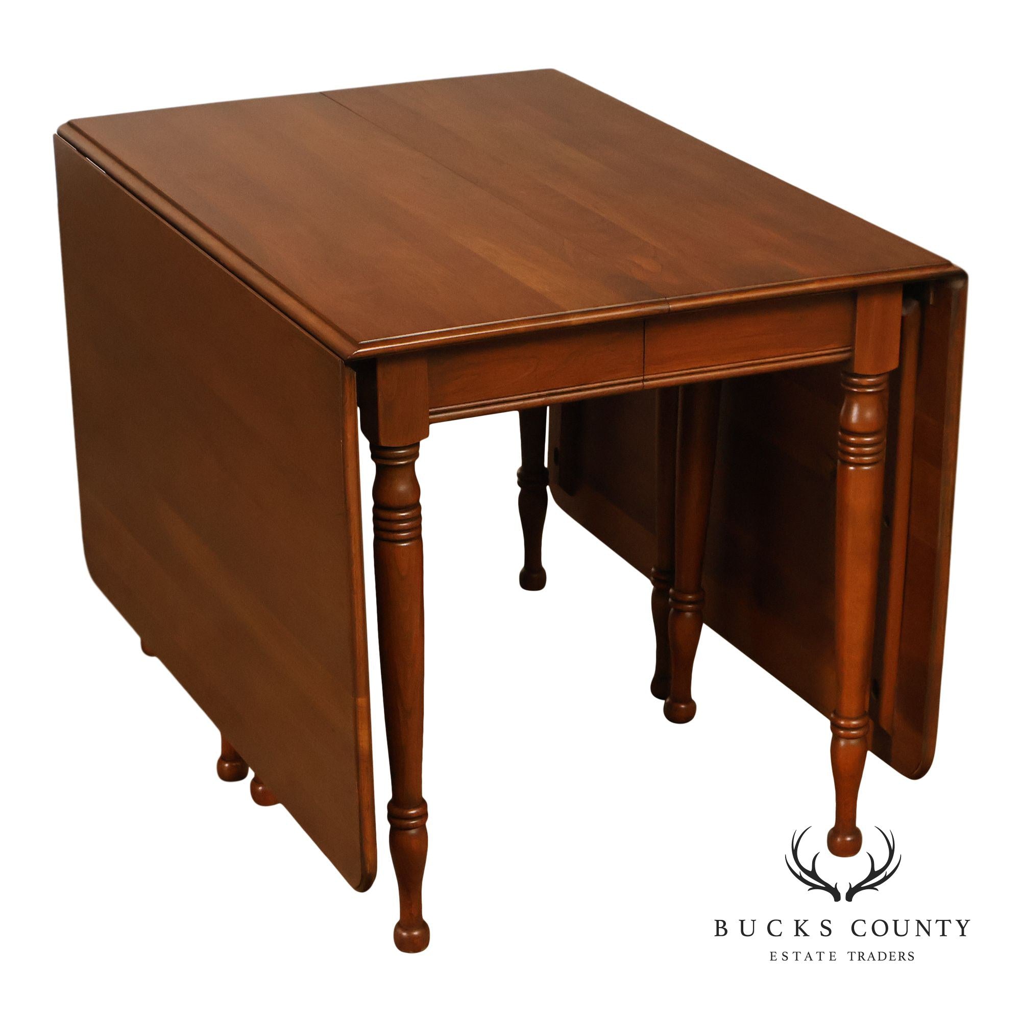 Pennsylvania House Cherry Drop Leaf Dining Table With Leaves