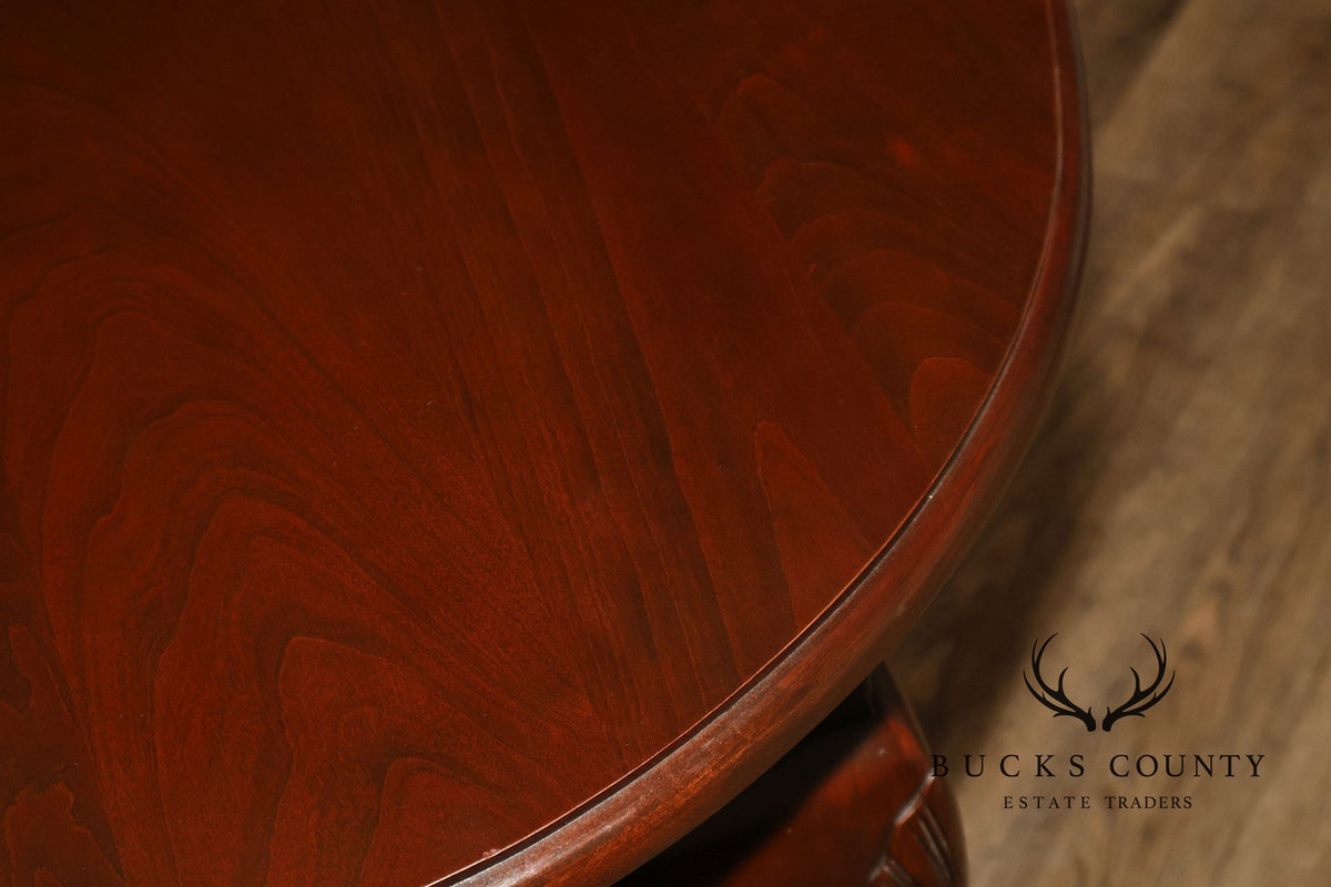 Harden Queen Anne Style Cherry Extension Dining Table