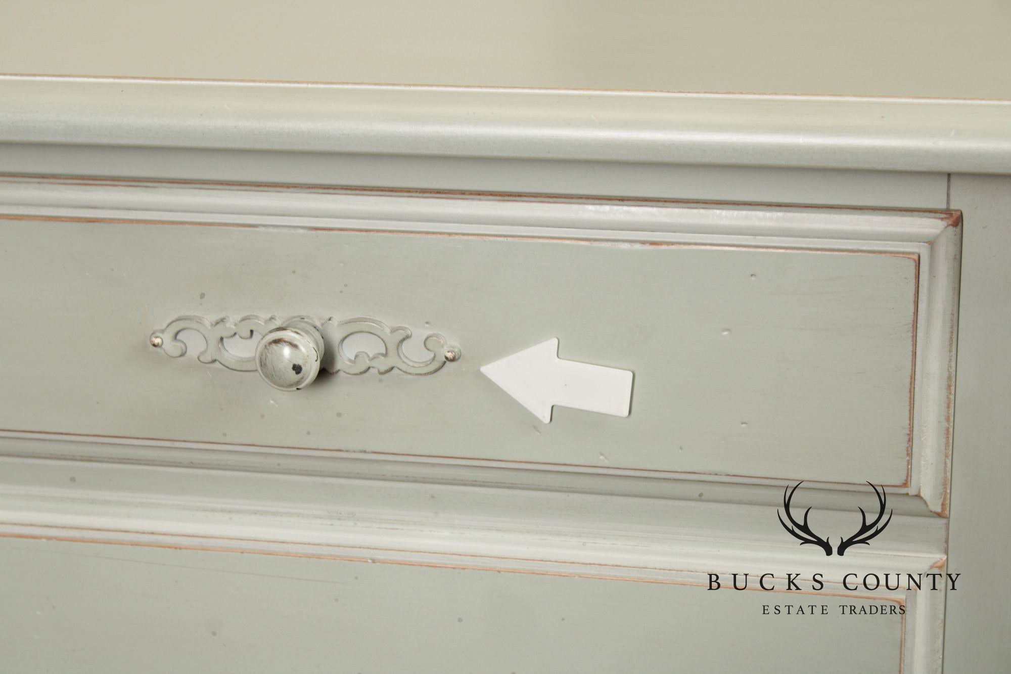 Ethan Allen 'Maison' Painted Executive Writing Desk