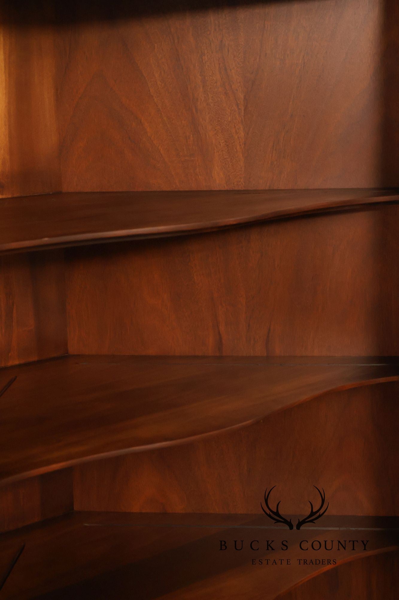 Henkel Harris Solid Mahogany Federal Style Corner Cabinet