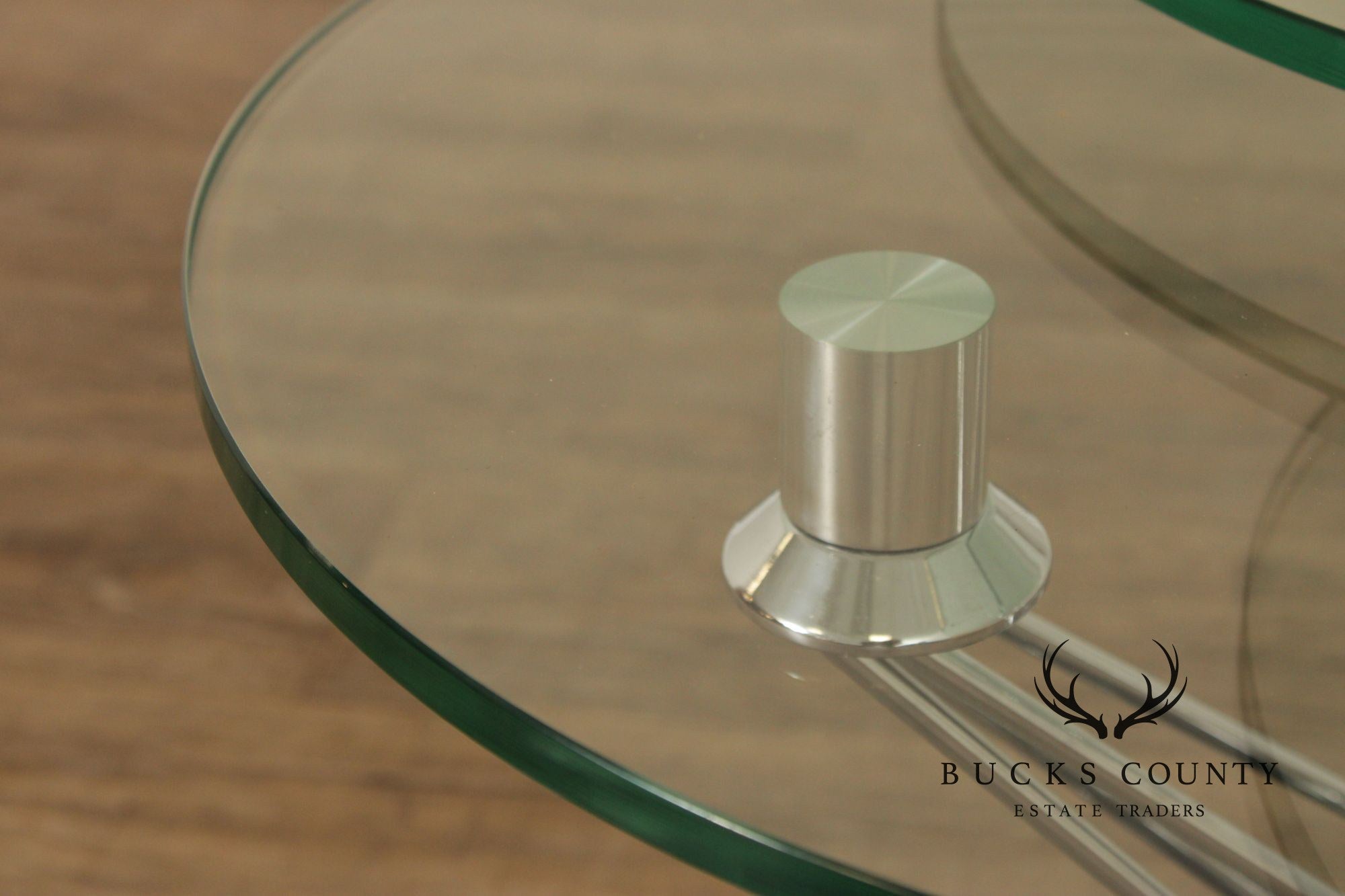 Modern Glass Top Marble Swivel Side Table