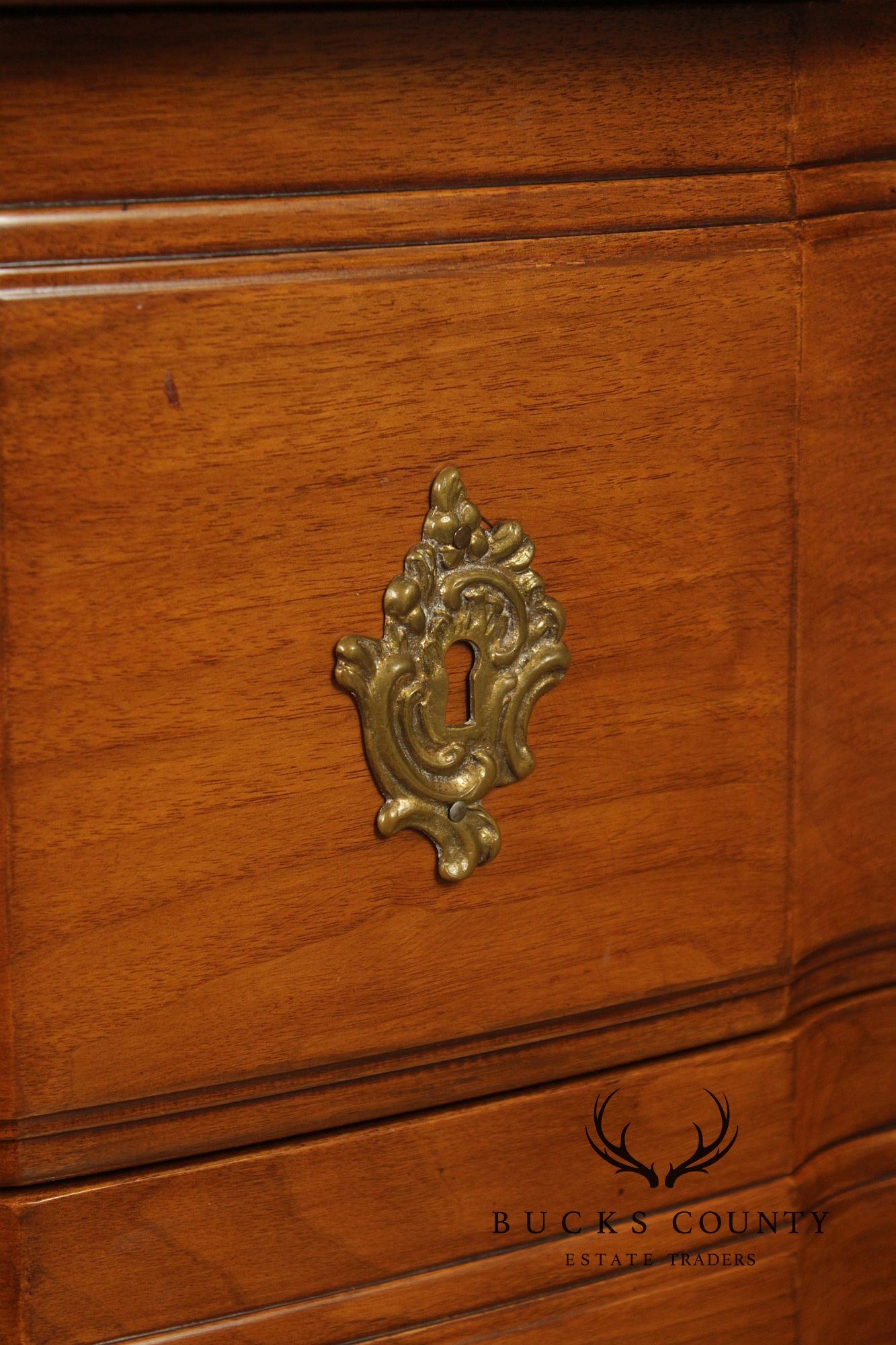 Vintage French Provincial Walnut Sideboard Buffet