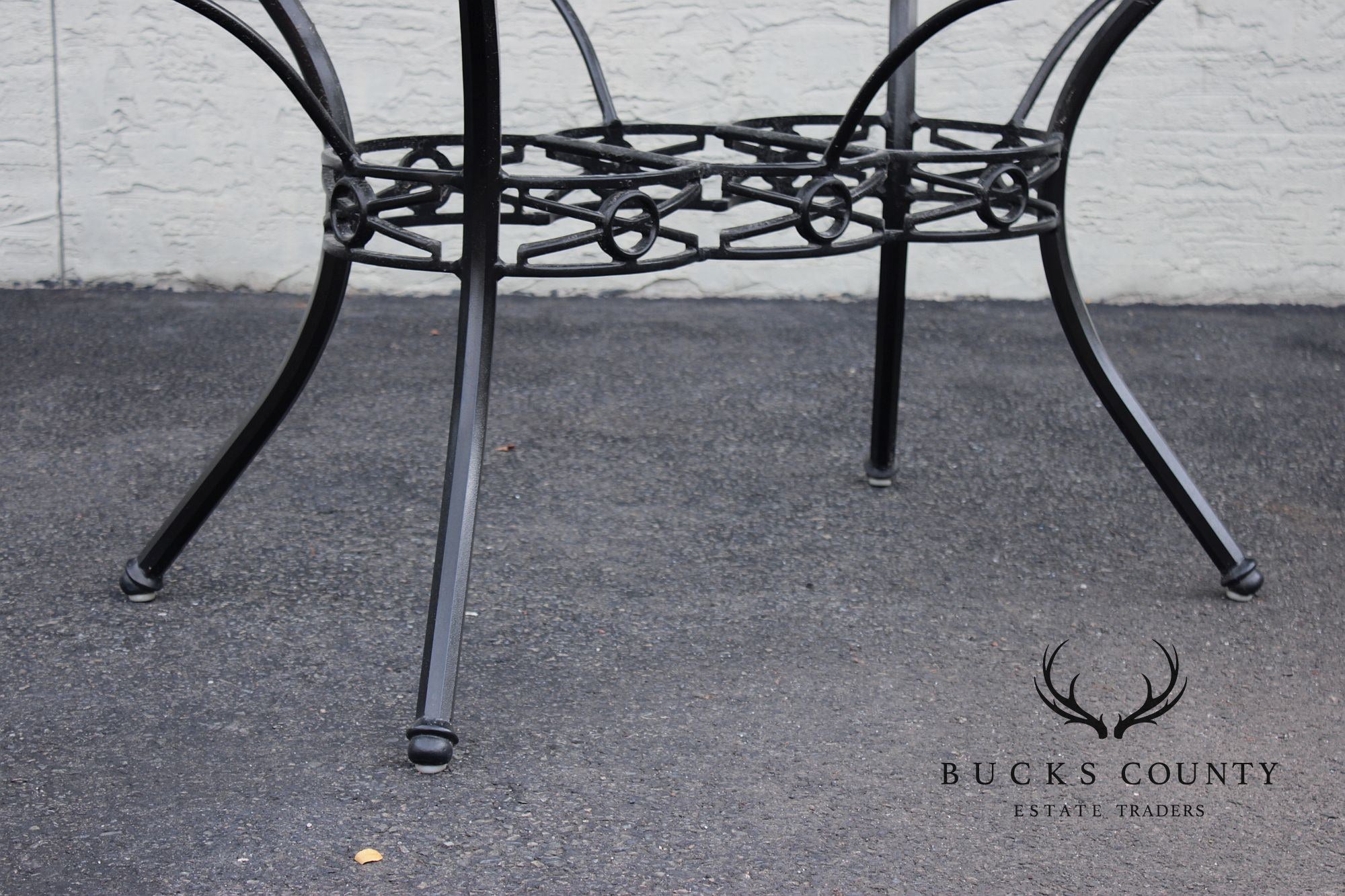 Woodard Delphi Collection Cast Aluminum Outdoor Patio Dining Table With Six Chairs Set