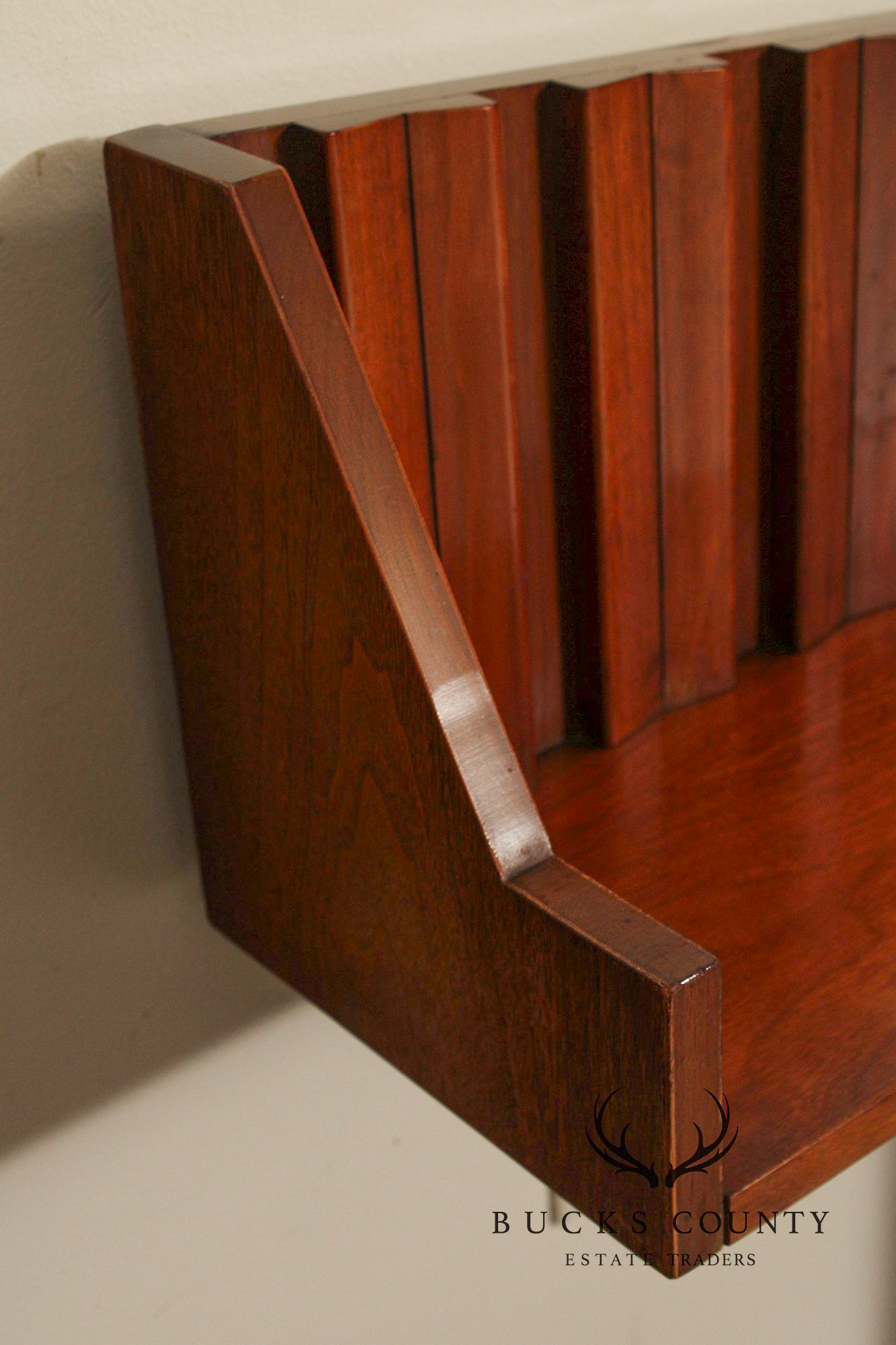 Mid Century Modern Walnut Extended Headboard
