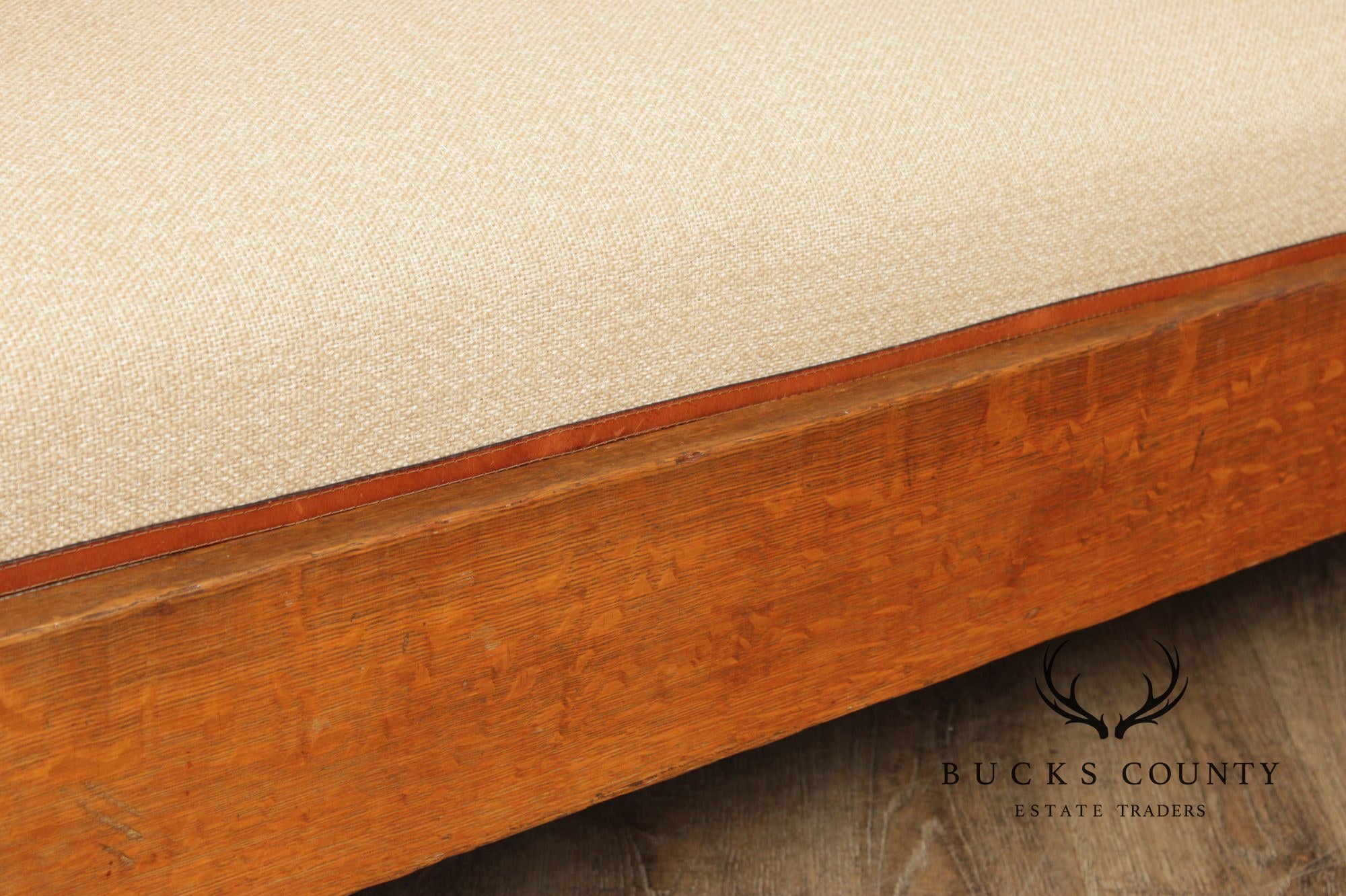 Gustav Stickley Mission Oak Even Arm Settle Sofa