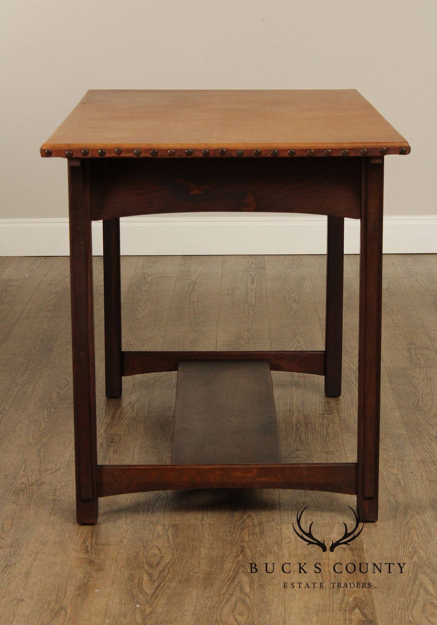 Lifetime Puritan Mission Oak and Leather Writing Desk