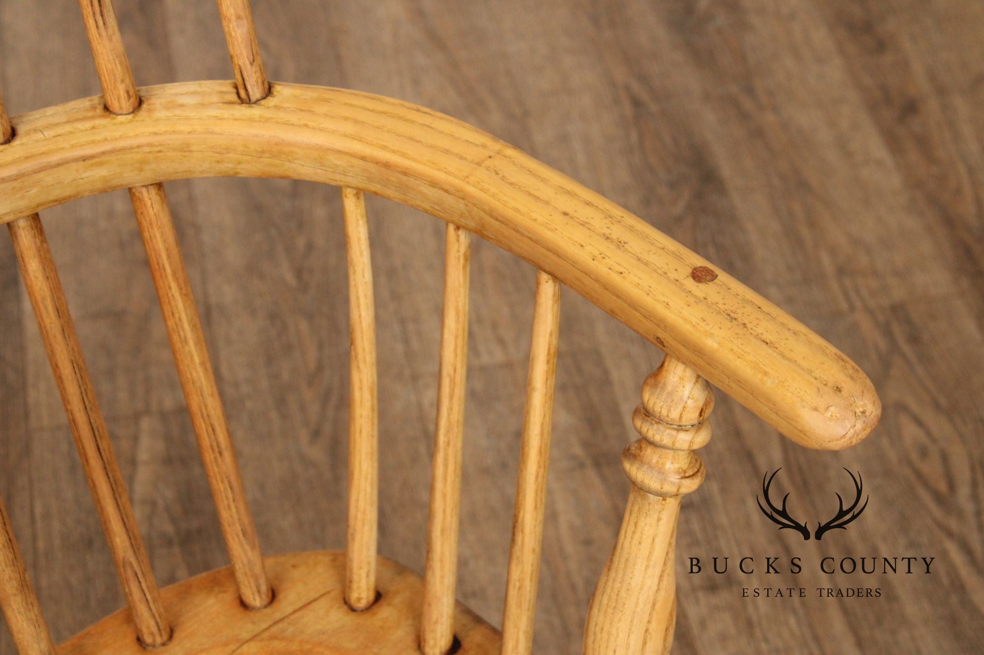 Antique English Oak Windsor Armchair