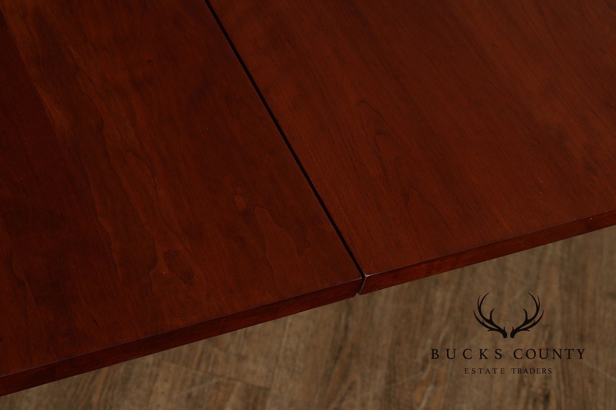 Vermont Furniture Cherry Extension Dining Table With Two Leaves