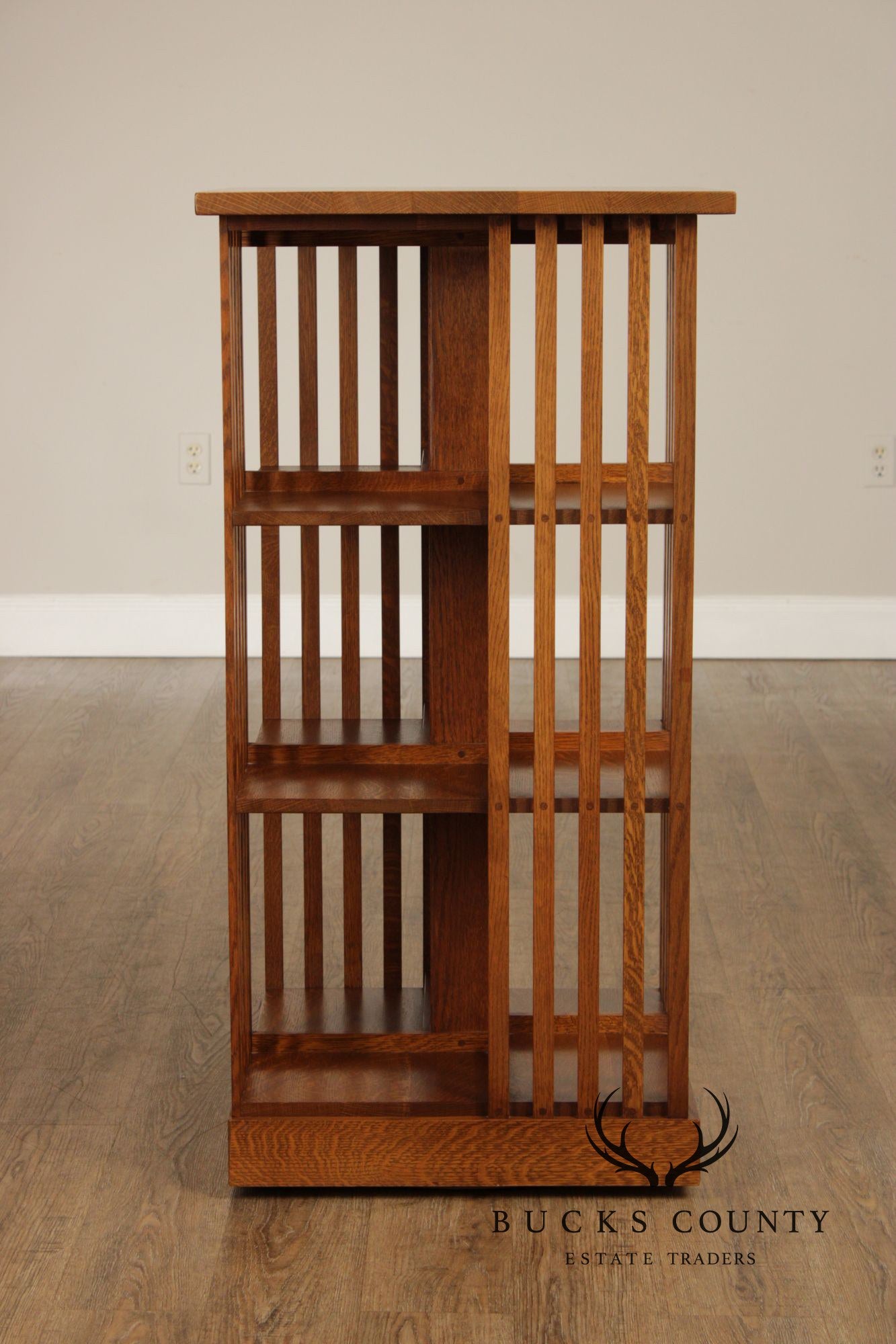 Stickley Mission Collection Oak Revolving Bookcase