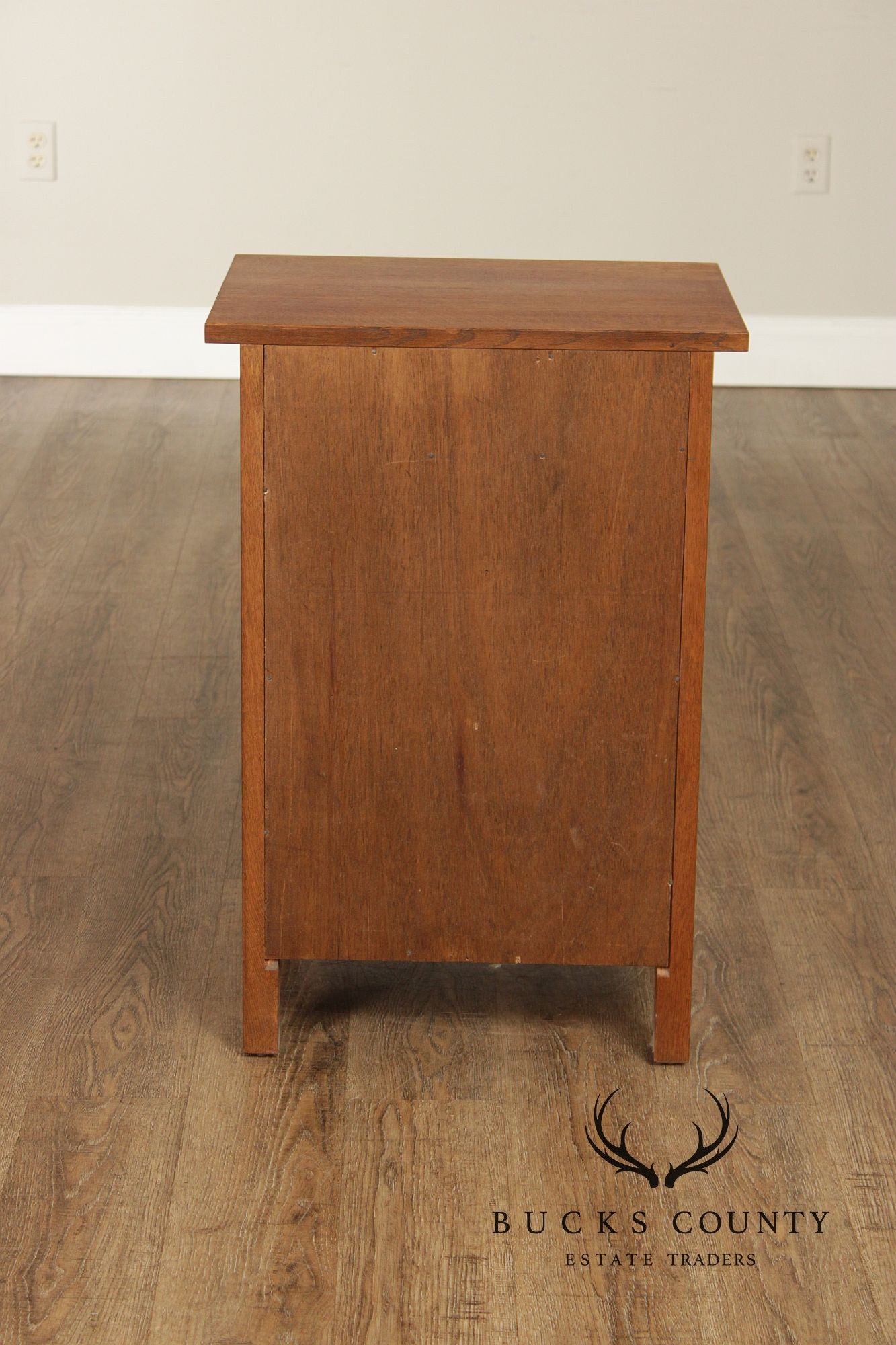 Stickley Mission Collection Oak Pair Of Cabinet Nightstands