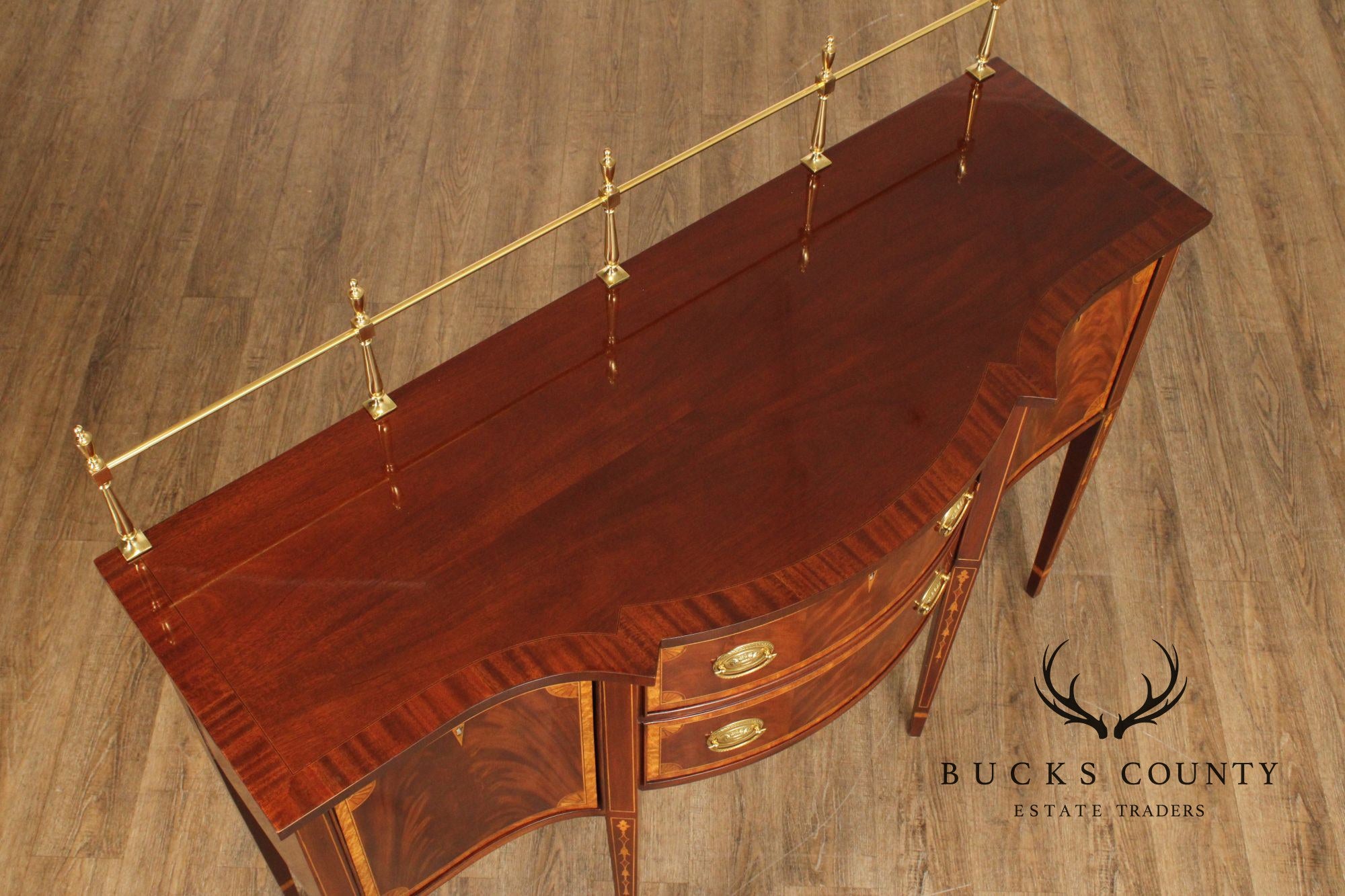 Councill Hepplewhite Style Inlaid Mahogany Sideboard