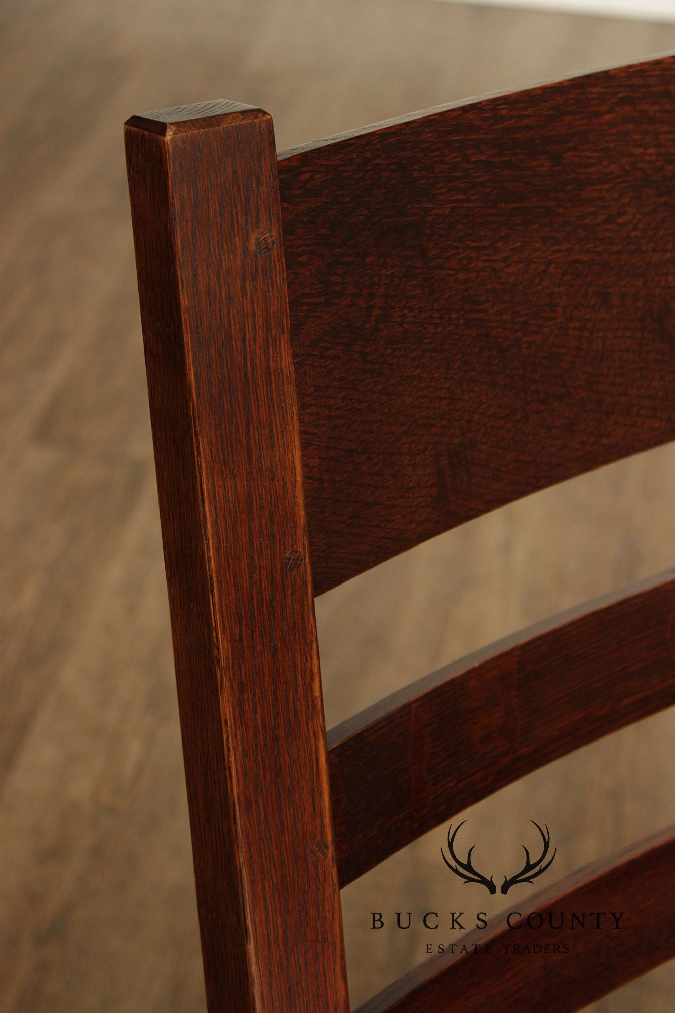 Stickley Mission Collection Oak And Leather Rocker