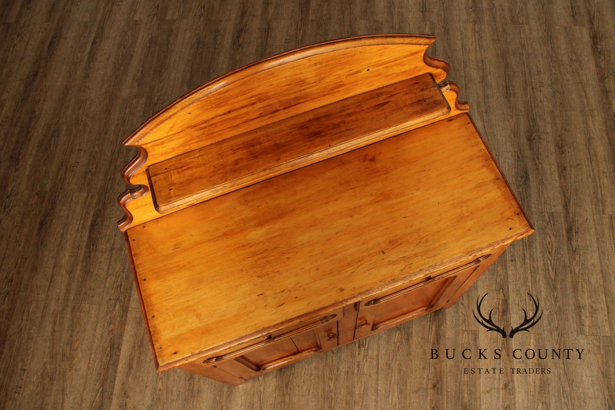 Antique Pine Jelly Cupboard Cabinet