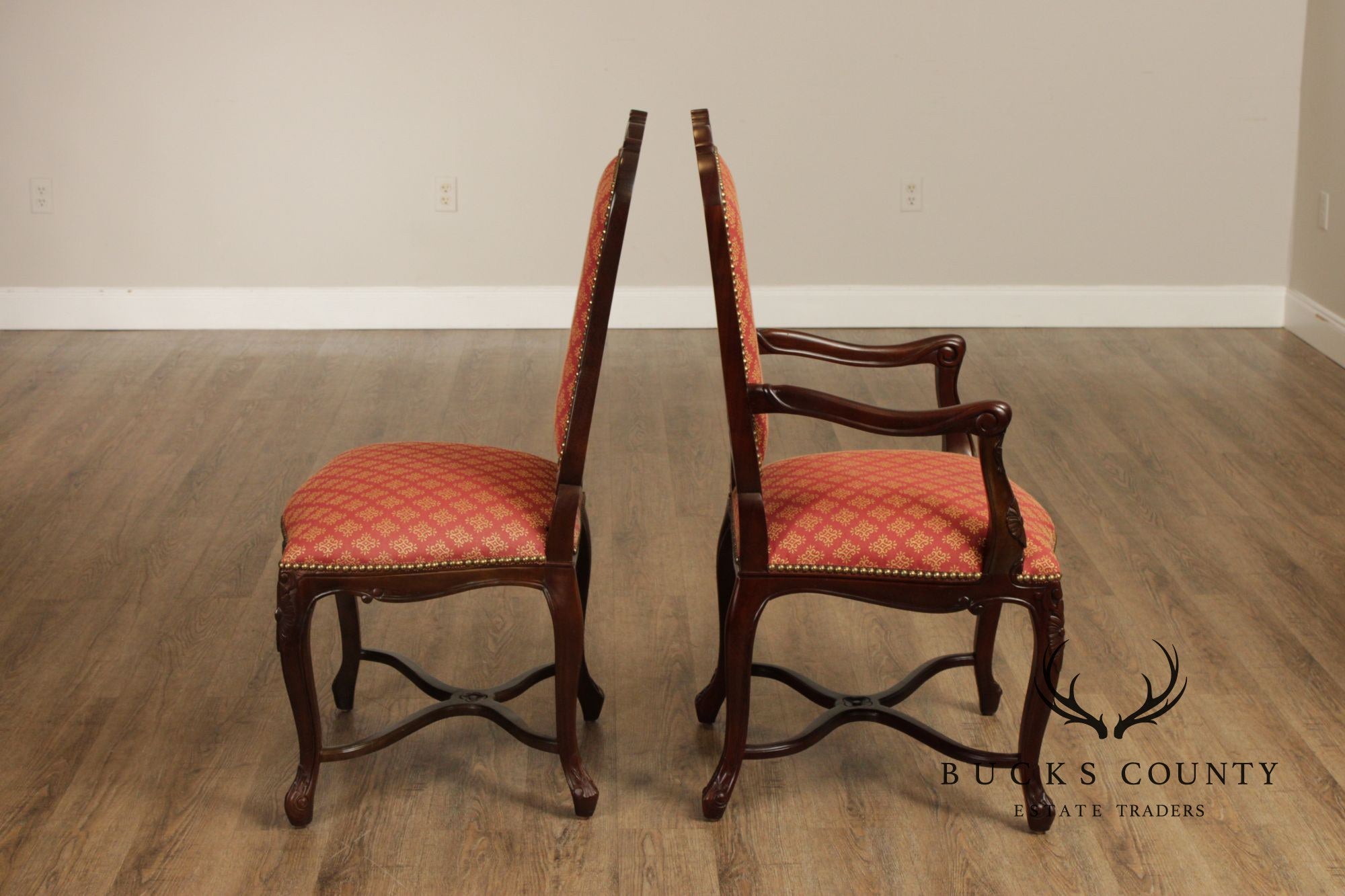 Andre Originals French Louis XV Style Set Of Eight Dining Chairs