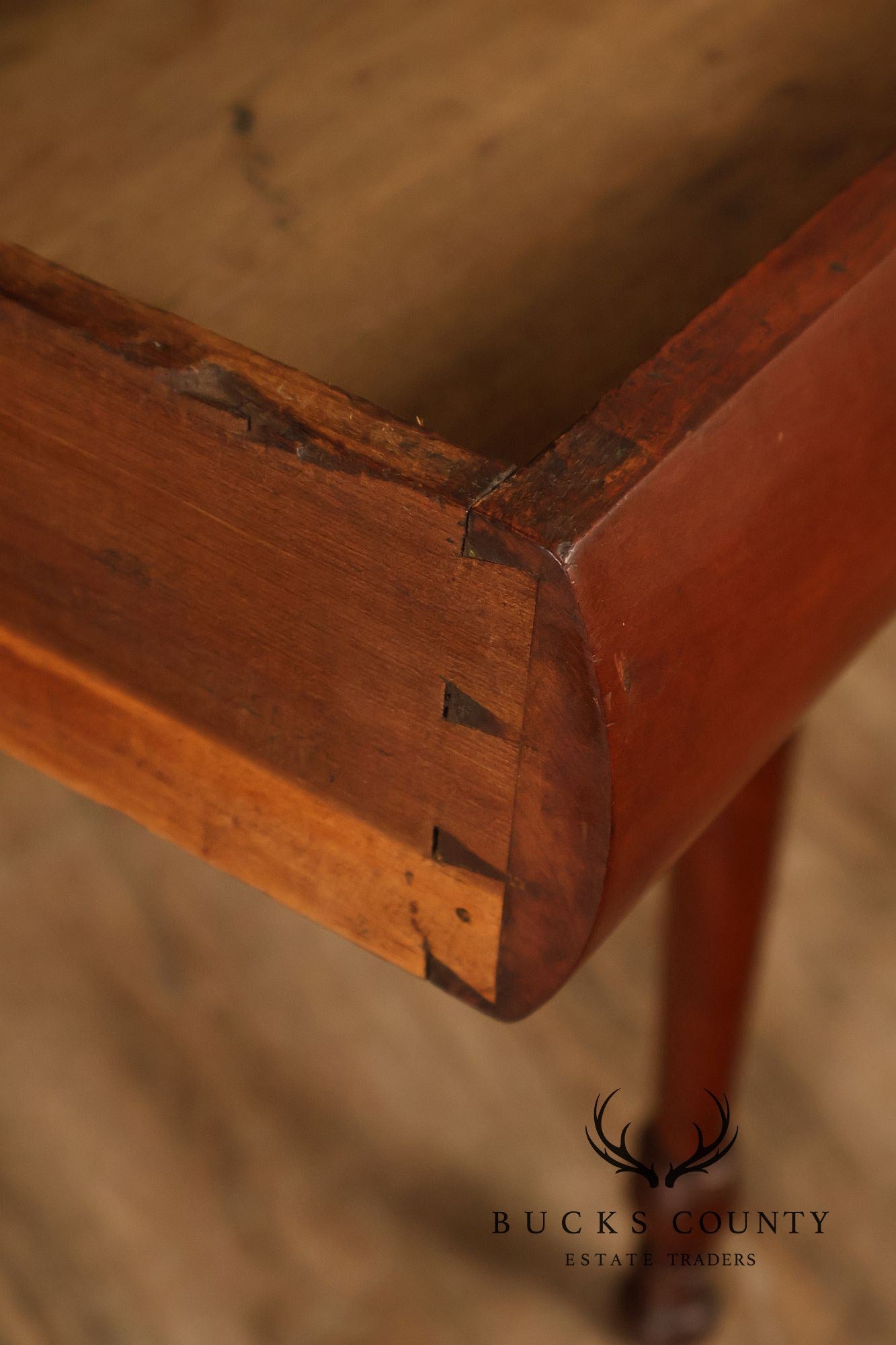 Antique American Empire Poplar Work Table