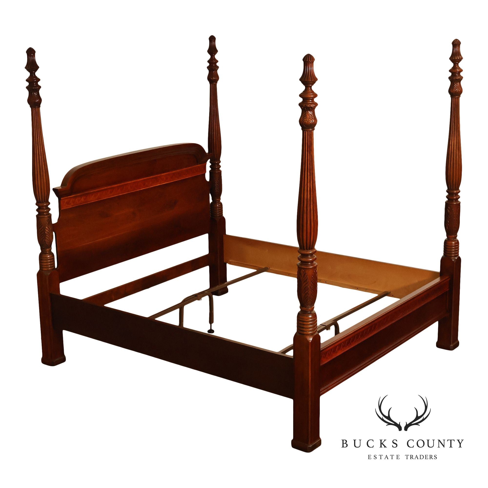 Pennsylvania House Carved Cherry King Poster Bed