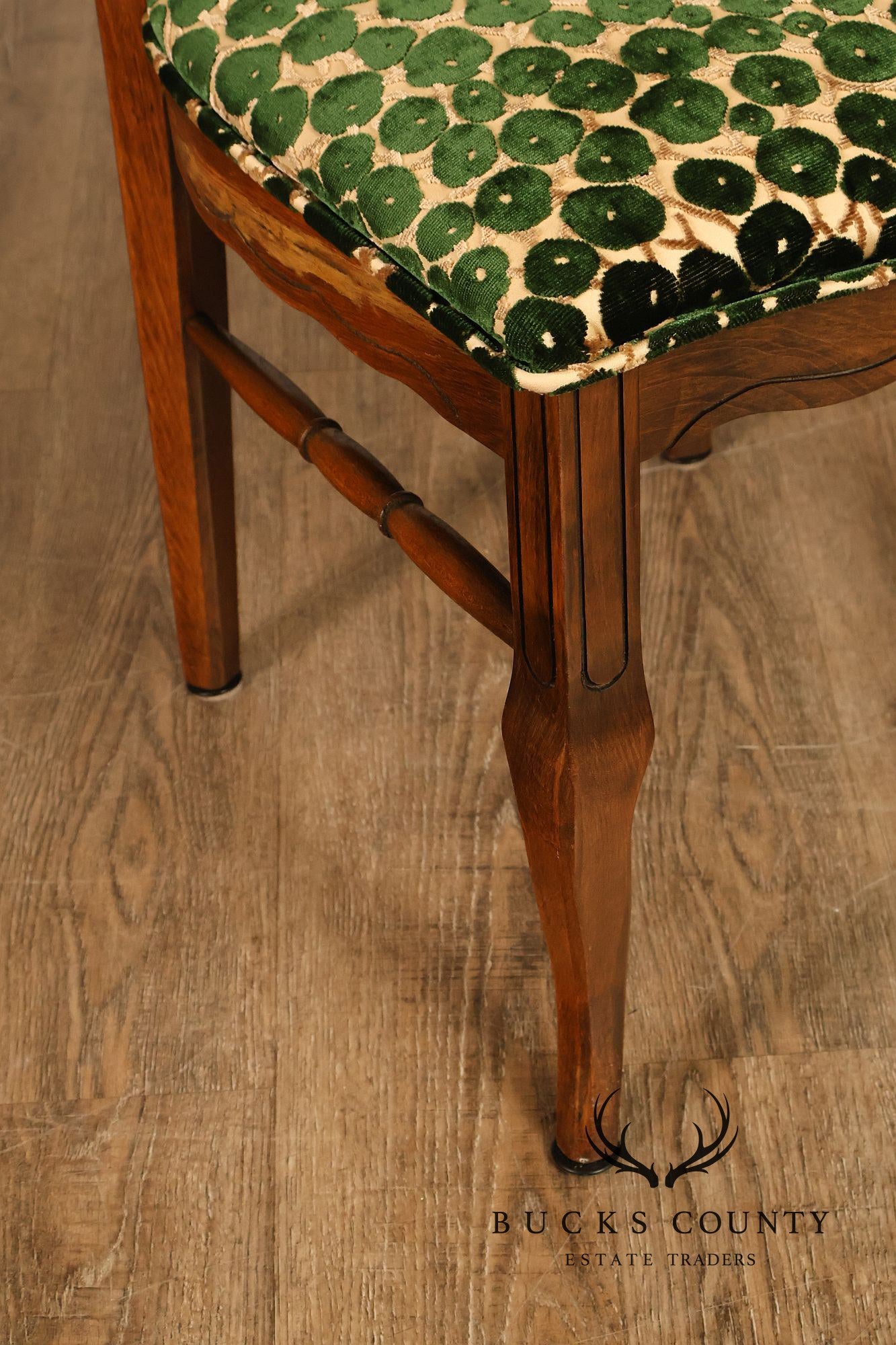 Hill Mfg. Corp. French Country Style Set of Six Ladderback Dining Chairs