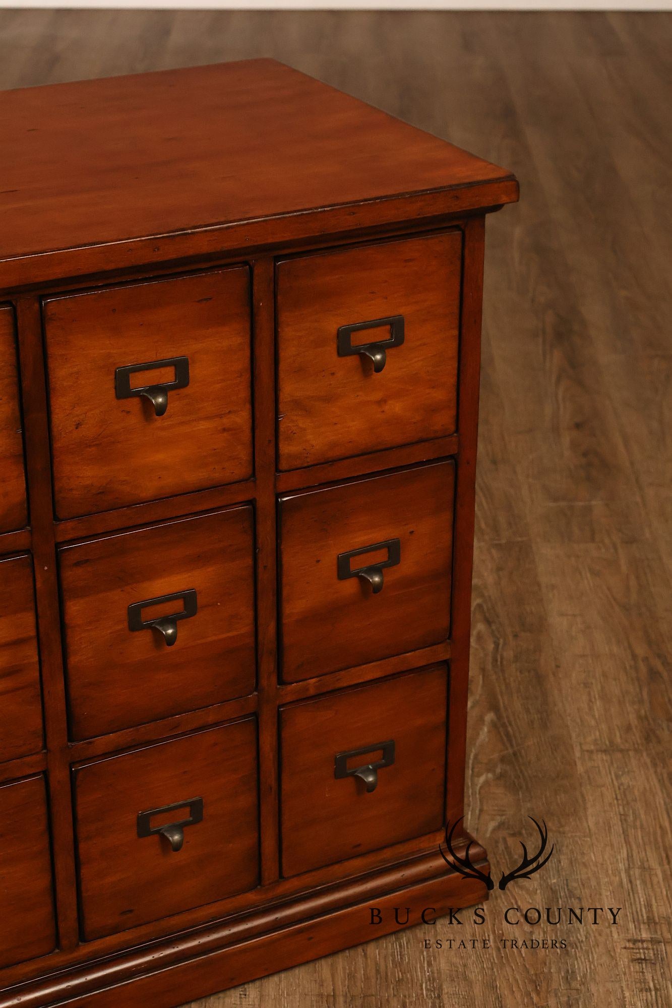 Ethan Allen Country Craftsman Apothecary Style Nine Drawer Chest