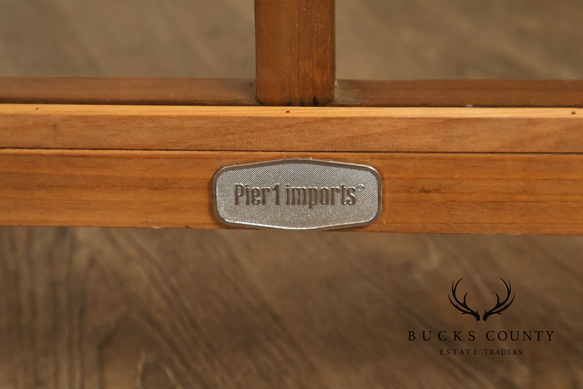 Pier 1 Imports Painted Farmhouse Style Two Tone Media Console