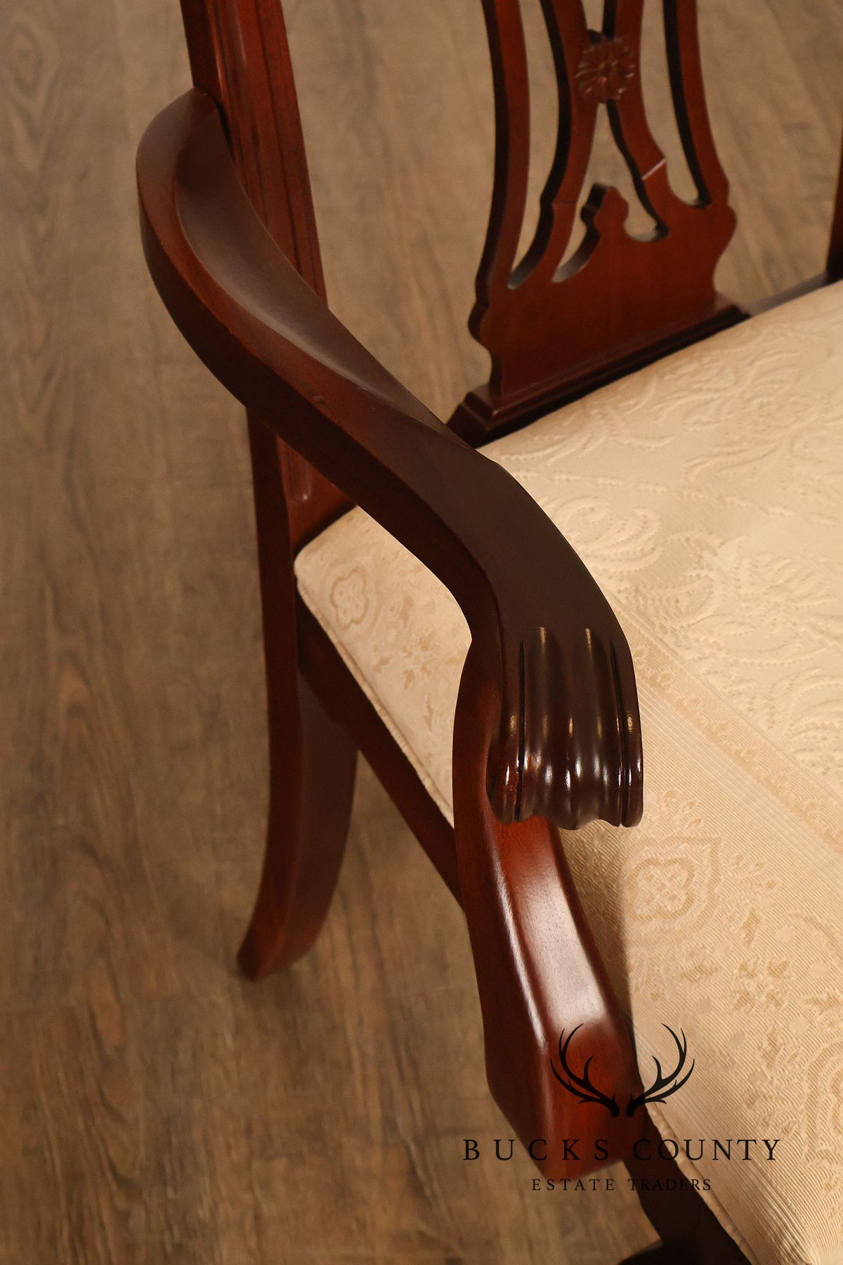 Ethan Allen '18th Century Mahogany' Set of Eight Dining Chairs