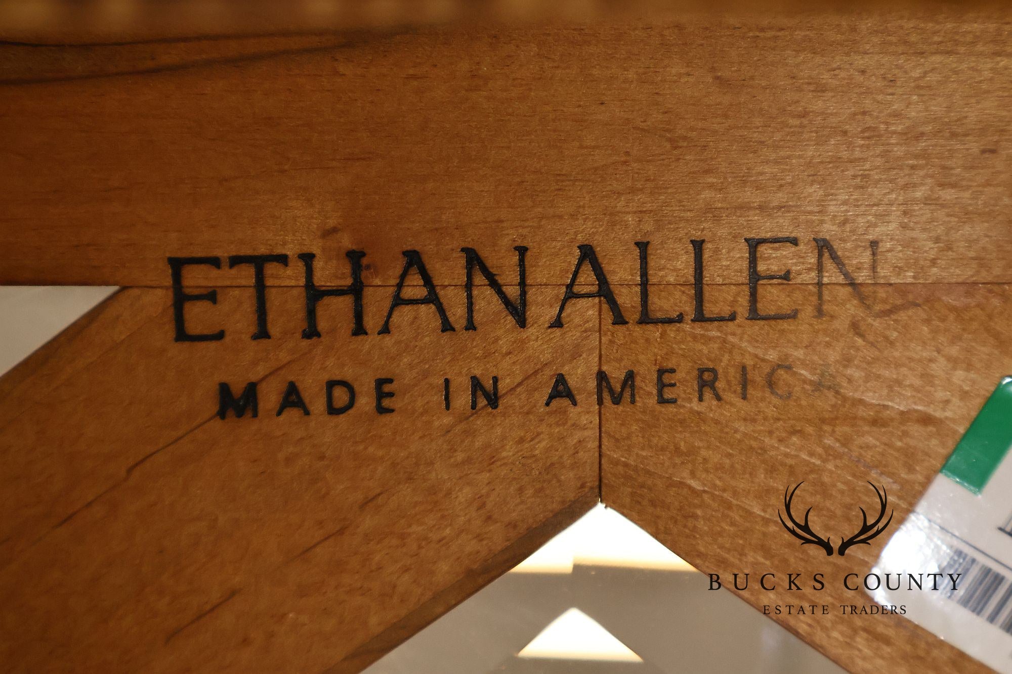 Ethan Allen 'Legacy' French Country Style Glass Top Coffee Table