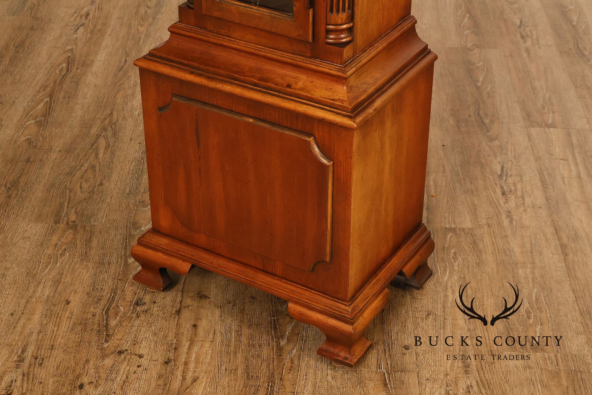 Howard Miller Chippendale Style Cherry Grandfather Grandmother Clock