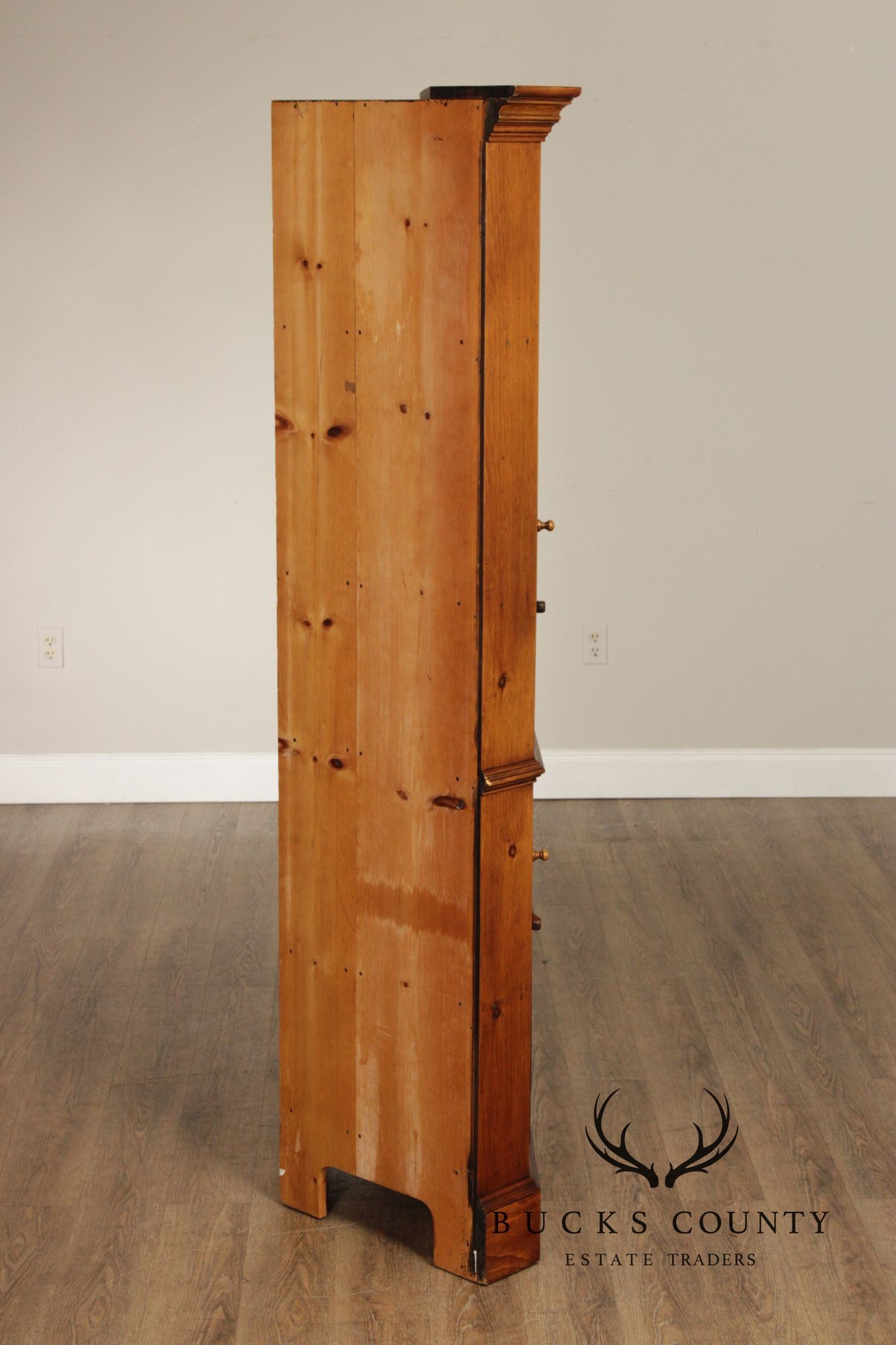 Custom Crafted Solid Pine Farmhouse Corner Cabinet