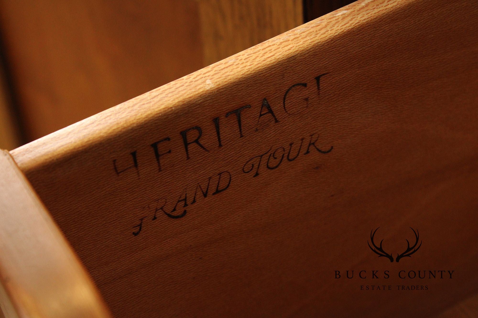 Heritage 'Grand Tour' Walnut Slide Top Server