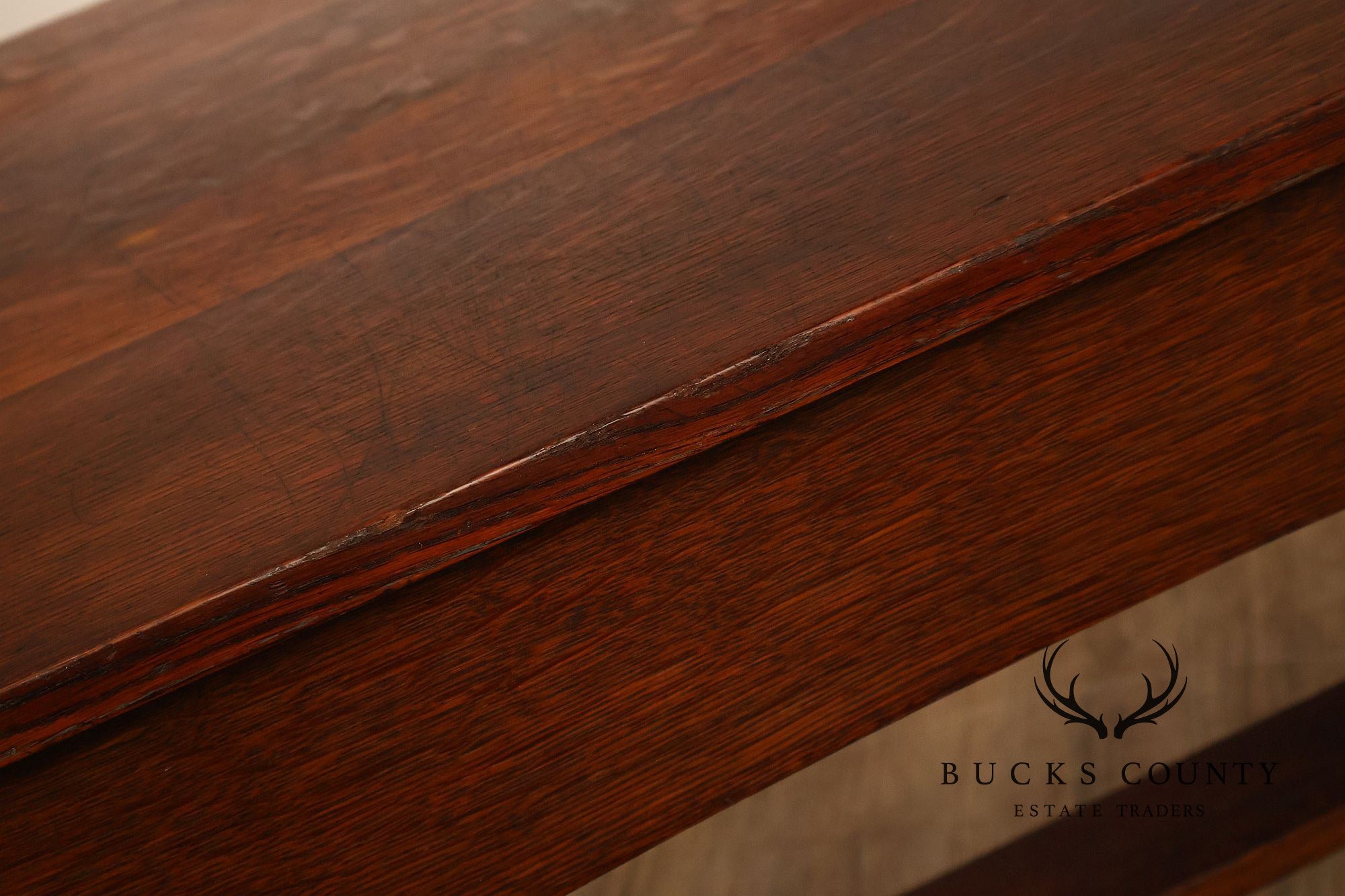 Antique L. & J.G. Stickley Mission Oak Library Table