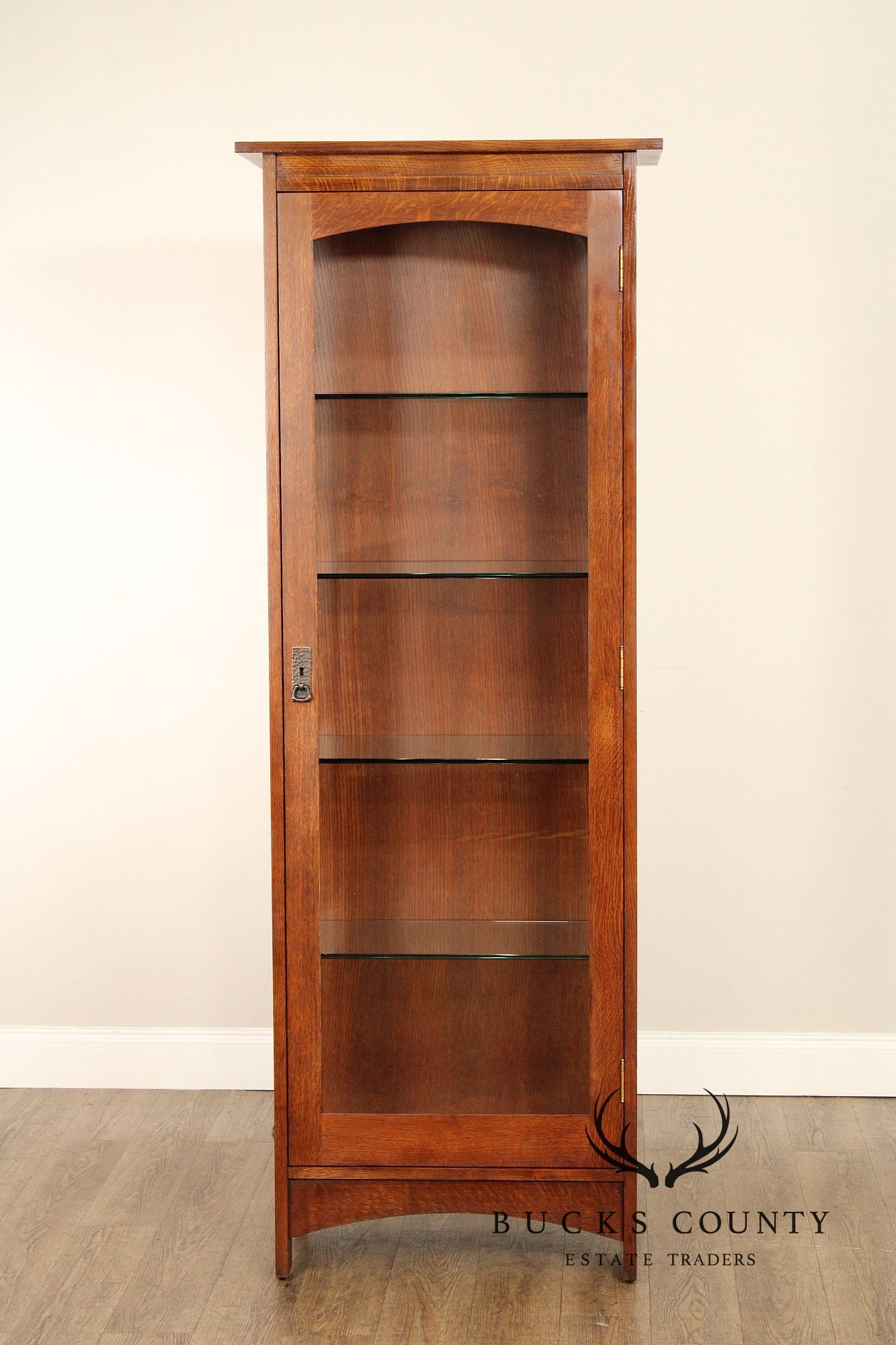 Stickley Mission Collection Oak Display Cabinet