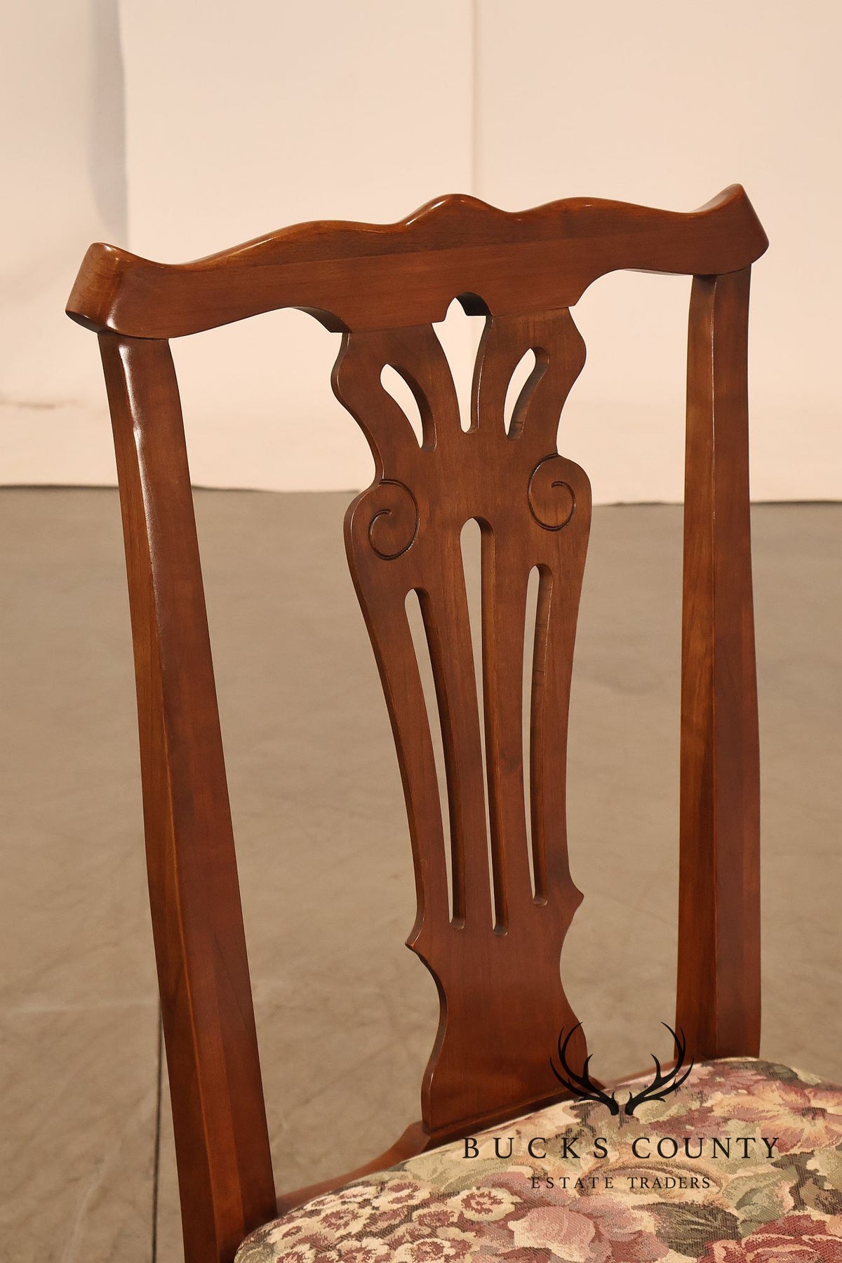 Pennsylvania House Chippendale Style Set of Six Cherry Dining Chairs