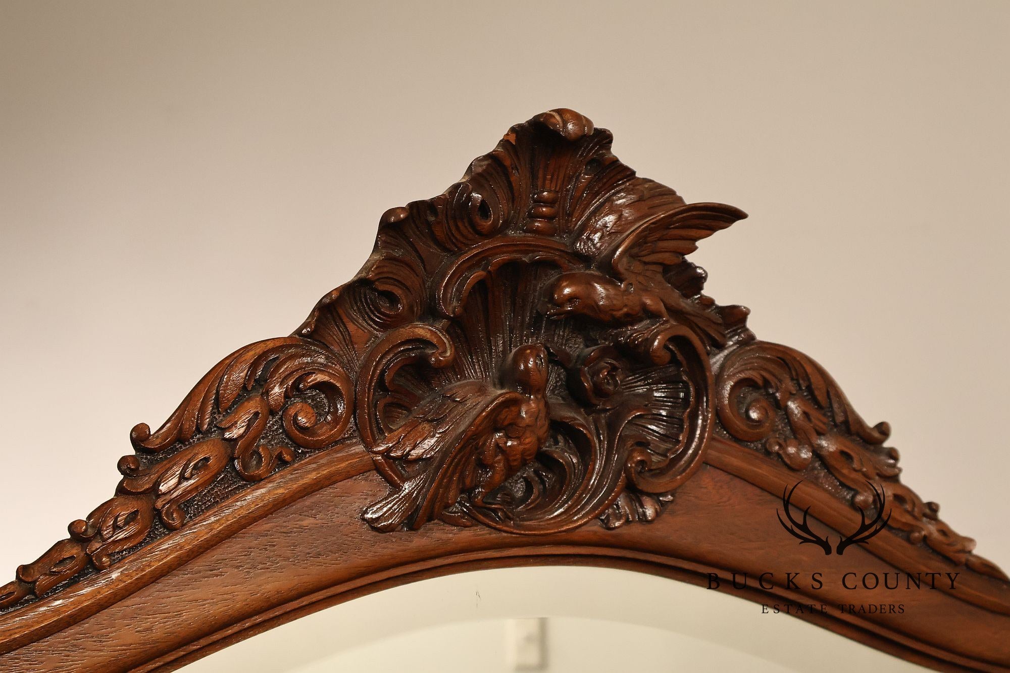 Antique R. J. Horner Carved Mahogany Dresser With Mirror