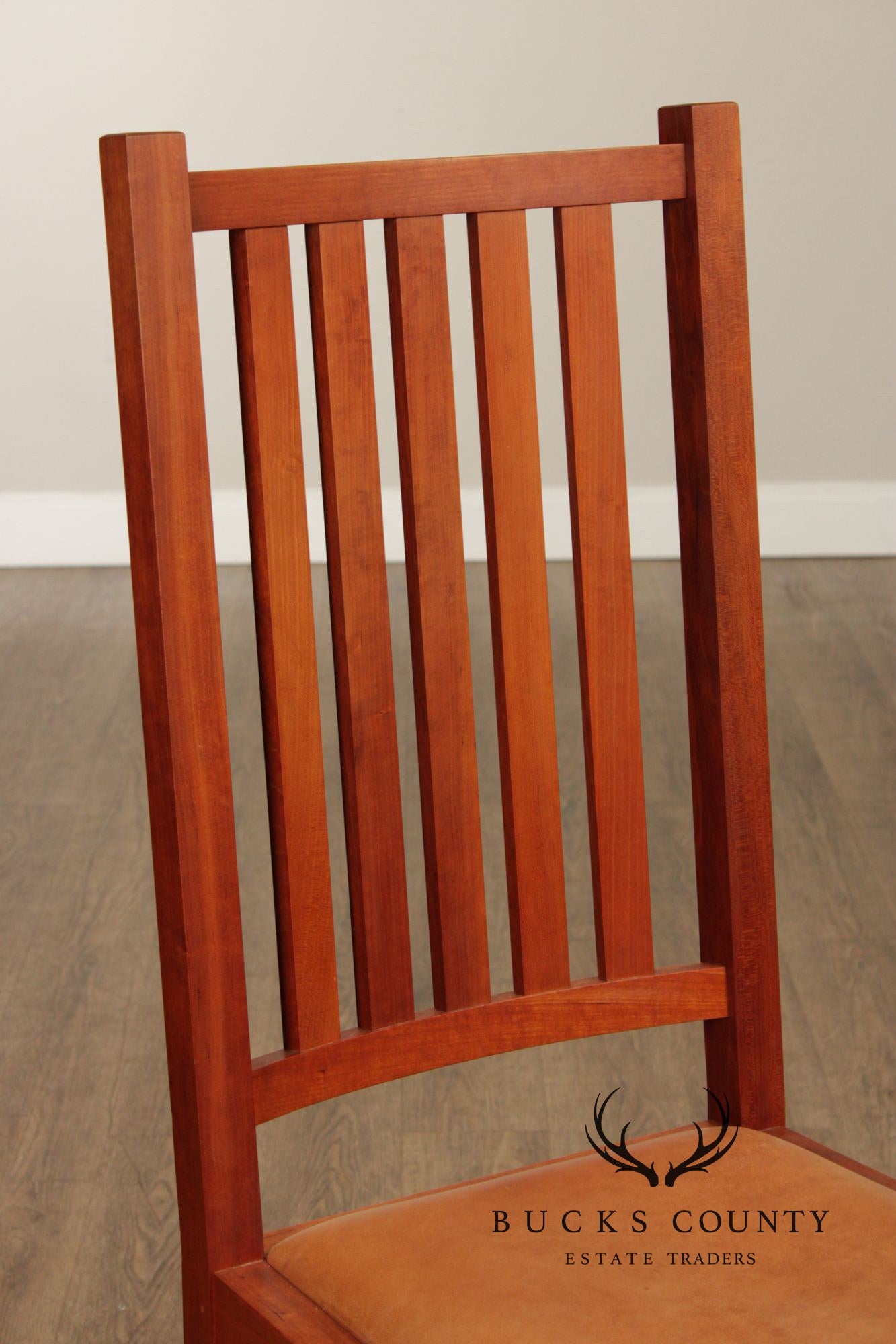 Thomas Moser Mission Style Set Of Six Cherry Dining Chairs