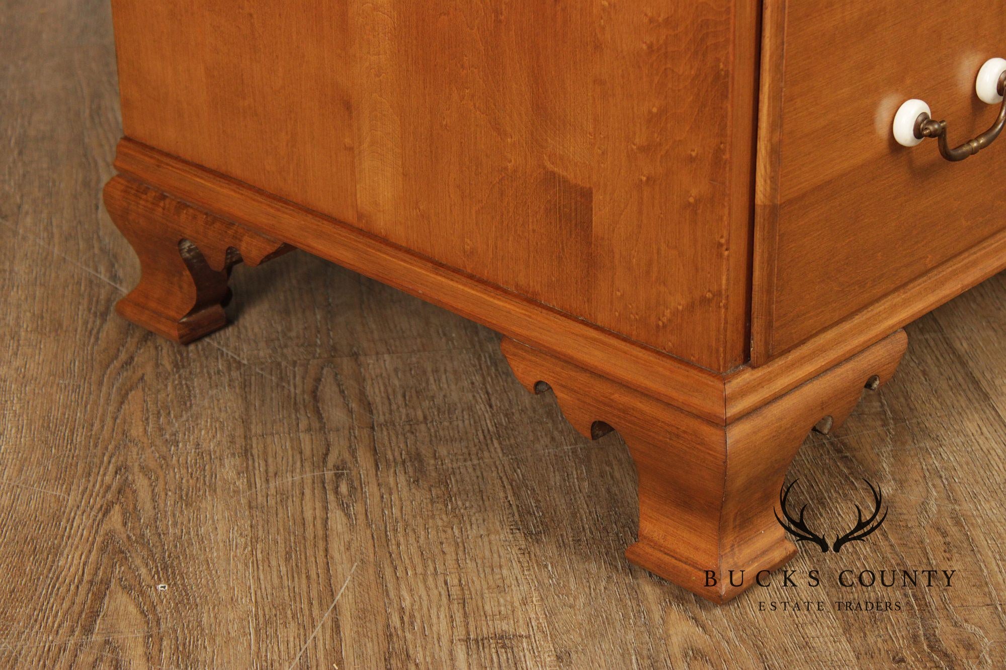 Beals Furniture Vintage Traditional Rock Maple Tall Chest