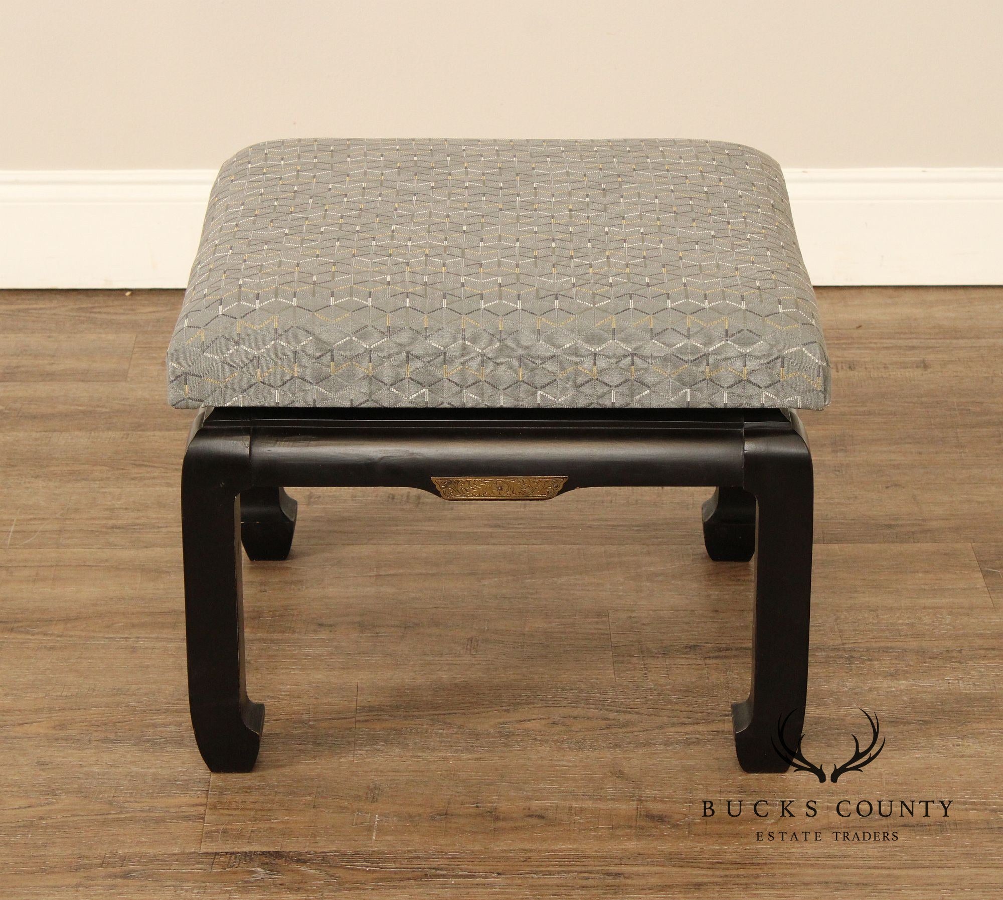 Ming Style Mid-Century Pair of Low Stools