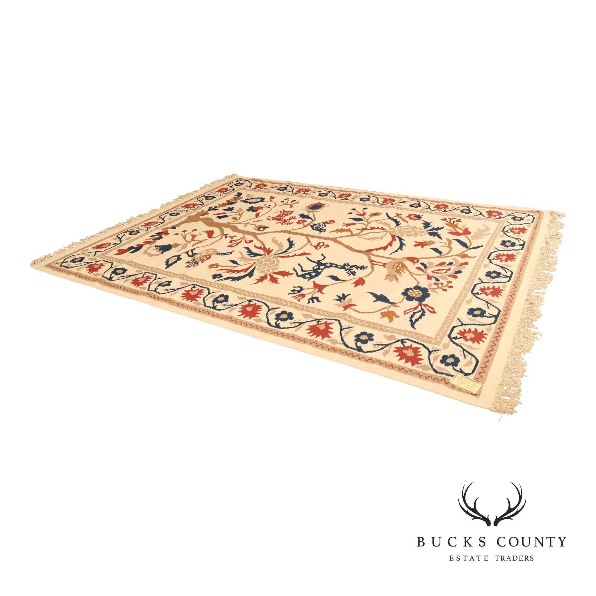 Capel Folk Art Style Tree of Life Area Rug