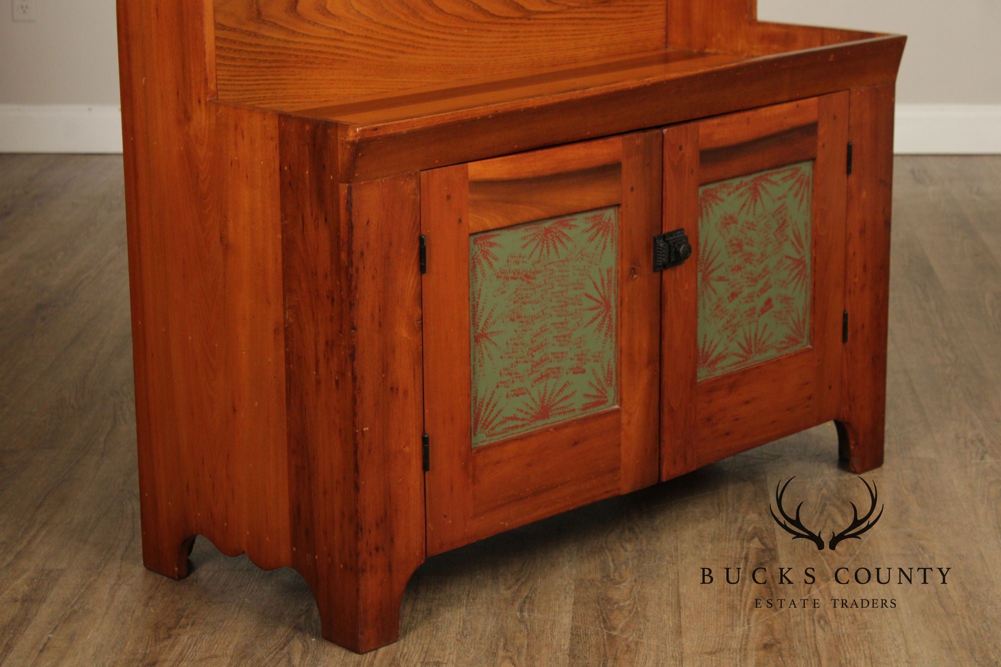 Custom Amish Crafted Primitive Farmhouse Hutch Cabinet