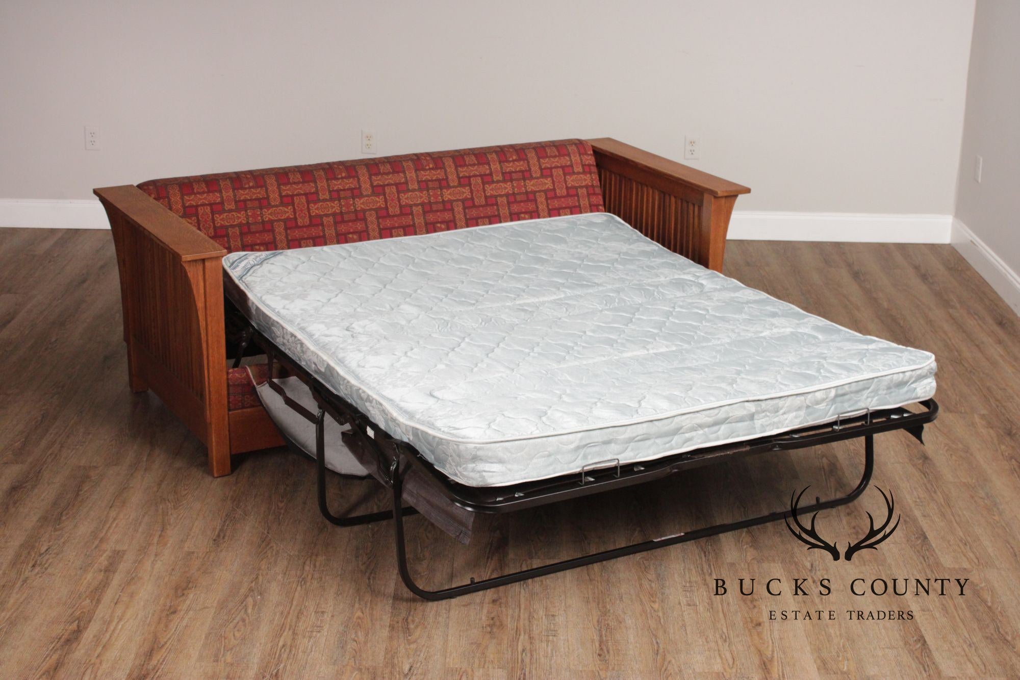 Stickley Mission Collection 'Fayetteville' Oak Frame Sleeper Sofa