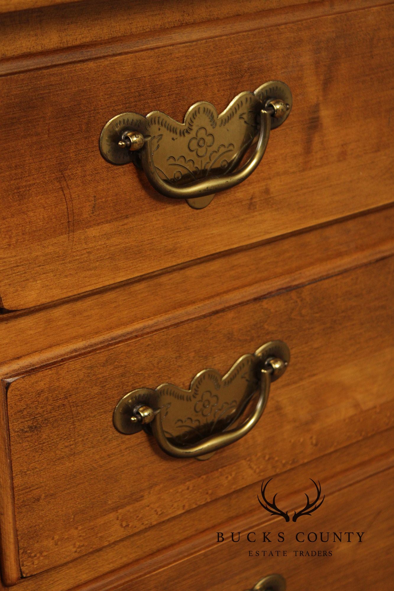 Ethan Allen 1776 Collection Maple Lighted China Cabinet