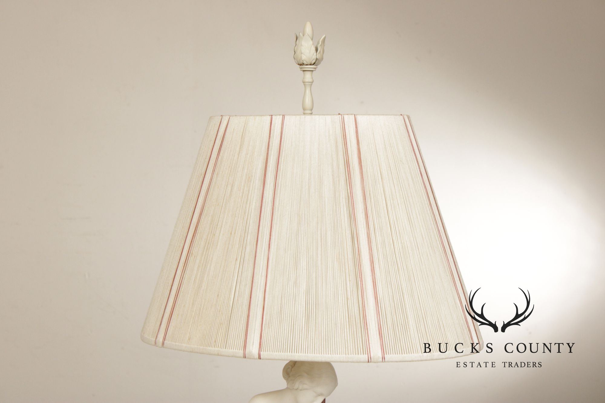 William Calder Marshall Bisque 'Resignation' Table Lamp